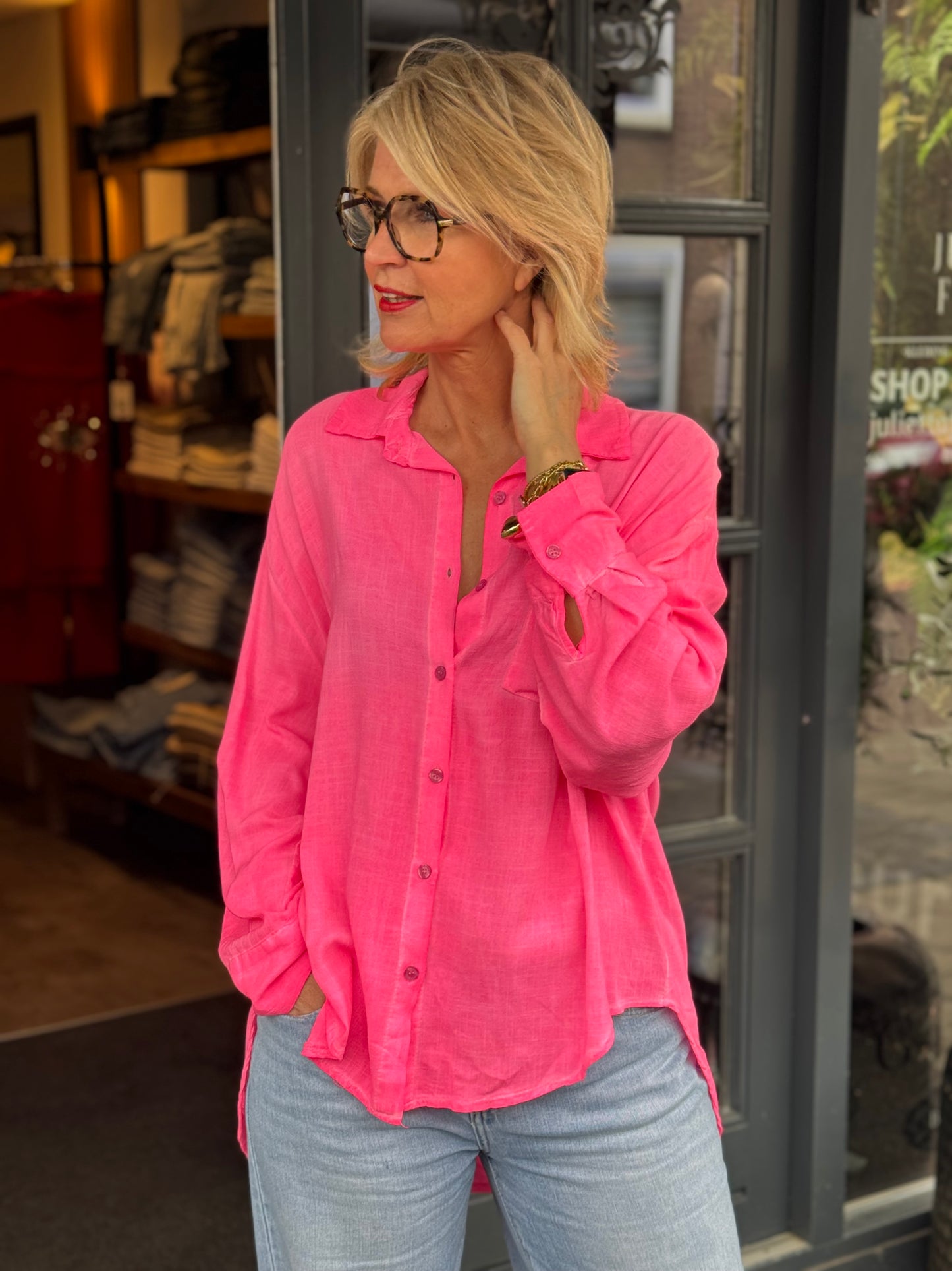 Blouse Neon / Roze