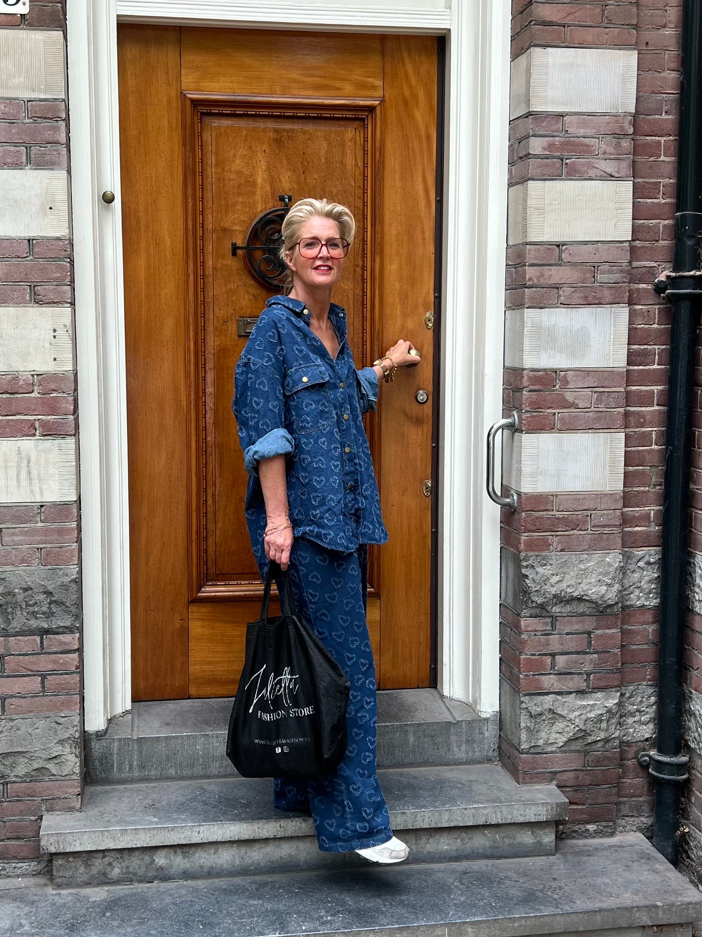 2-delig set Denim Love