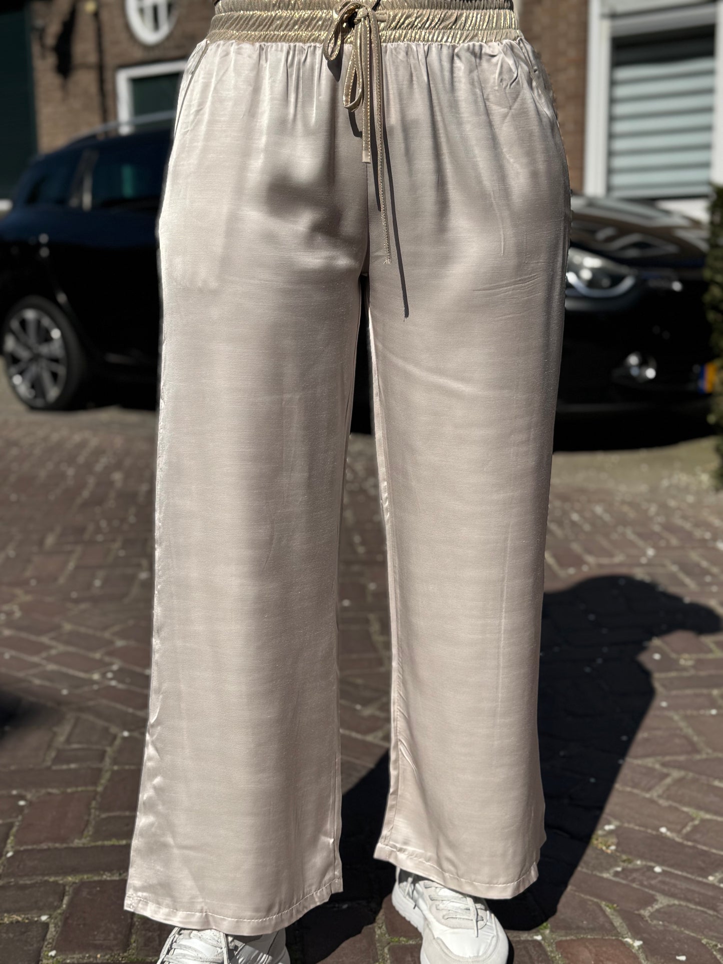 Broek Dyvie Gold/ champagne