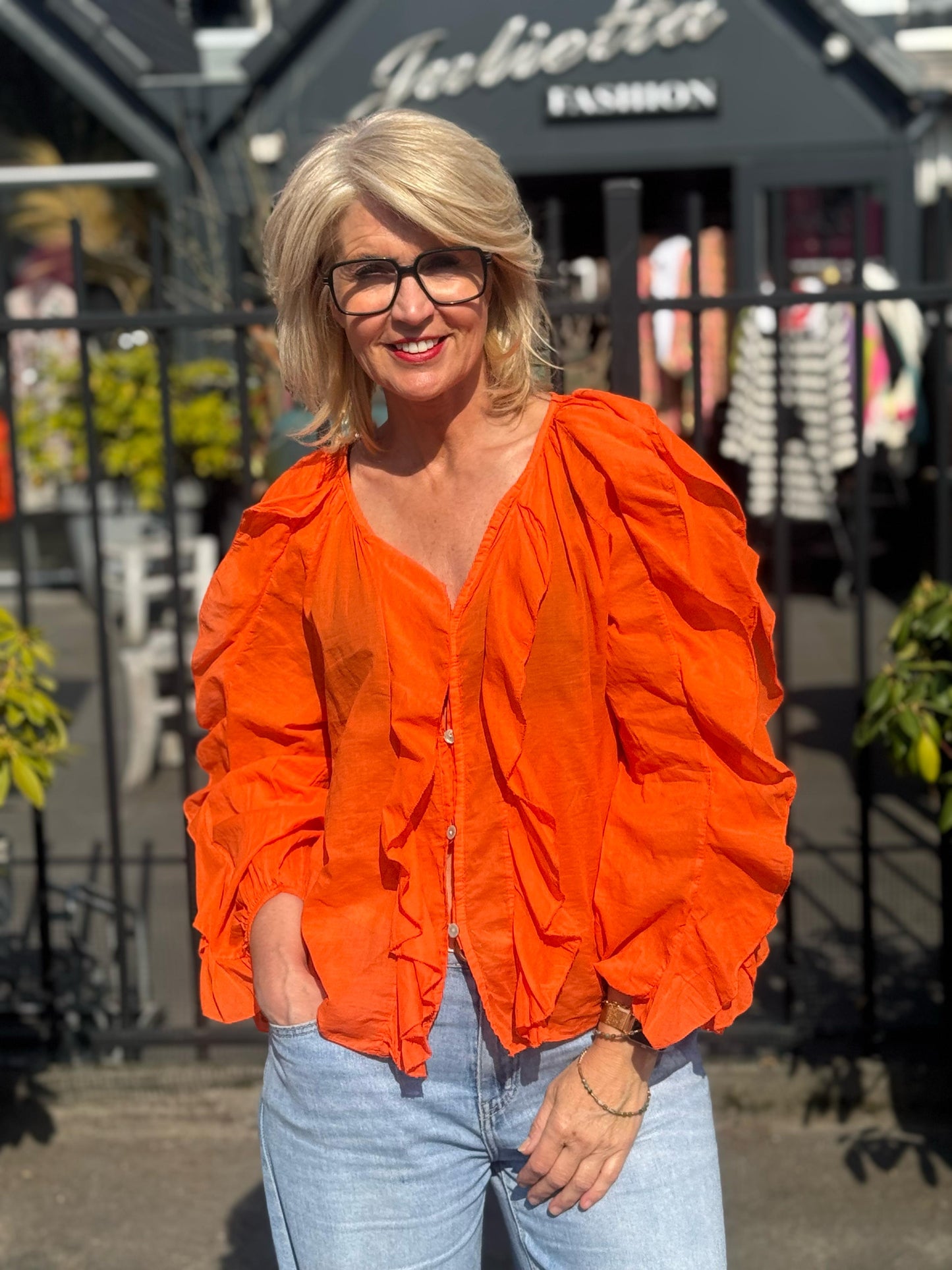 Blouse Roesel/ Oranje