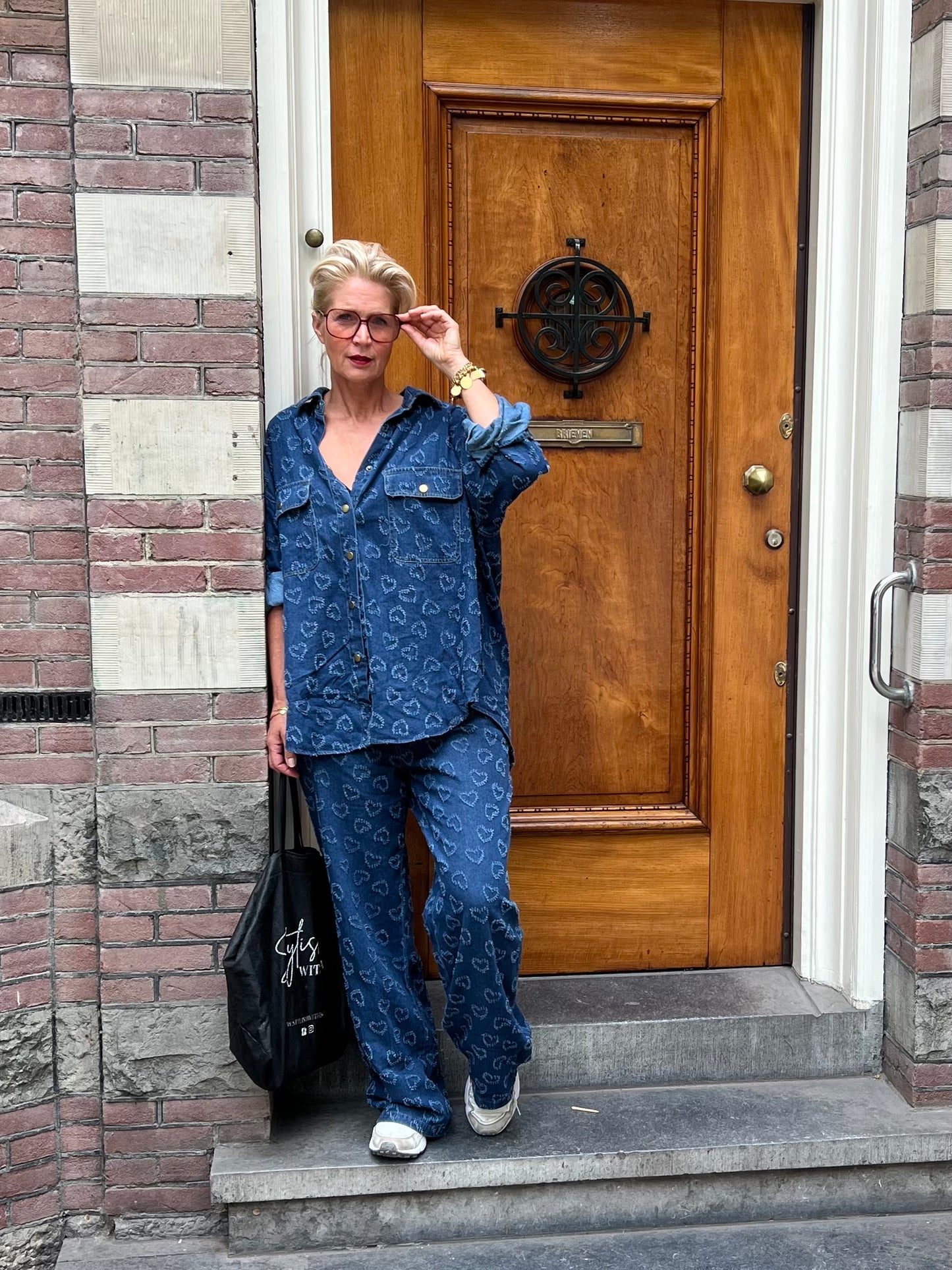 2-delig set Denim Love