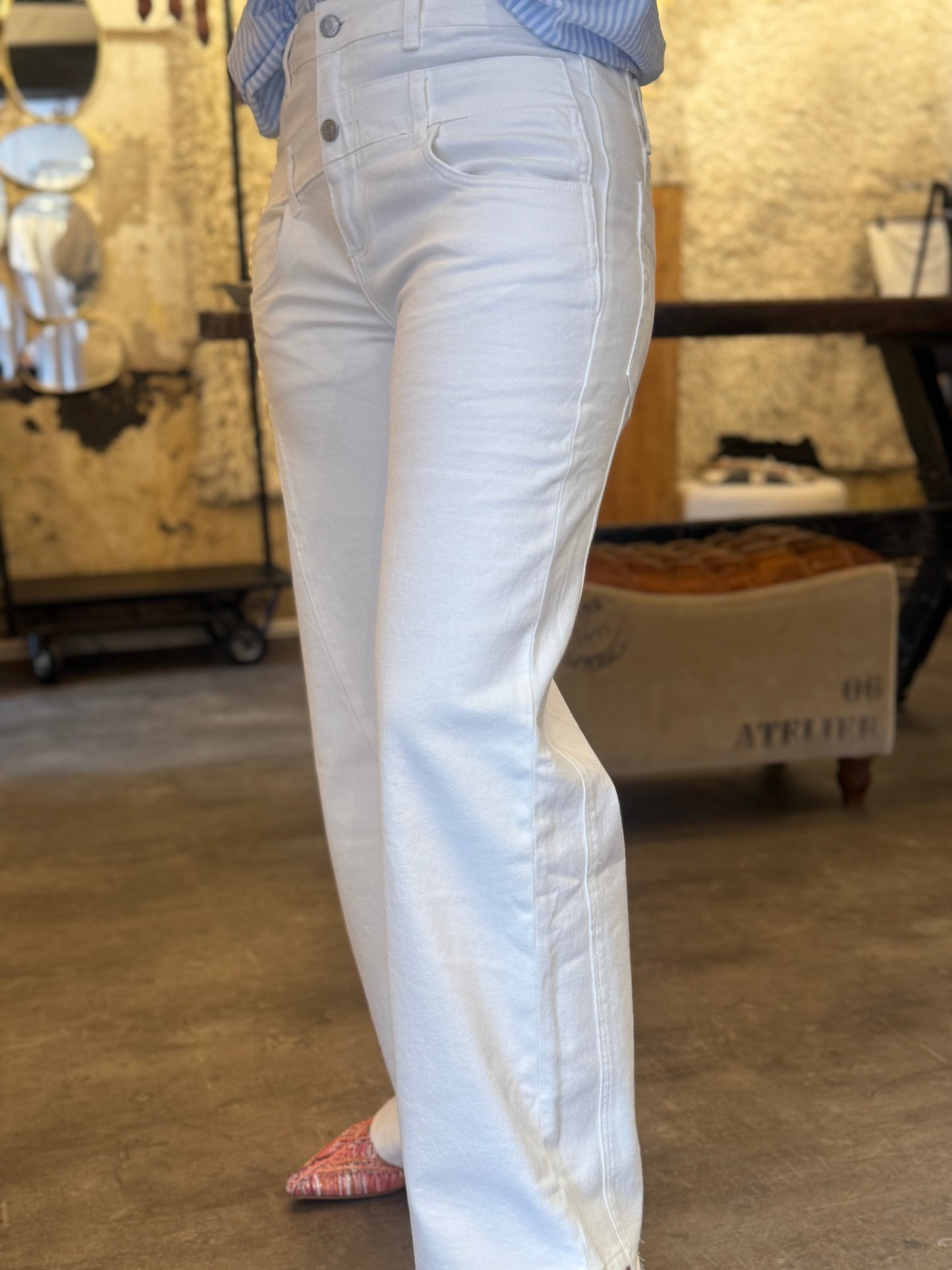 Jeans Double/ wit Toxic