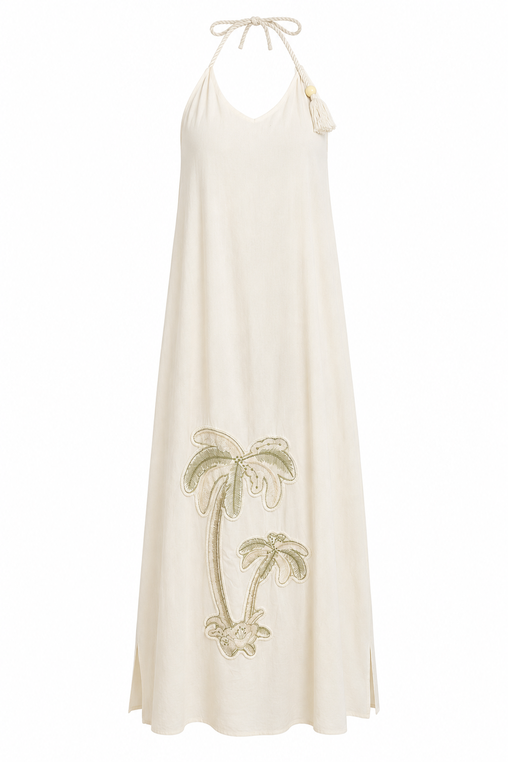 Jurk Palm/ Crème