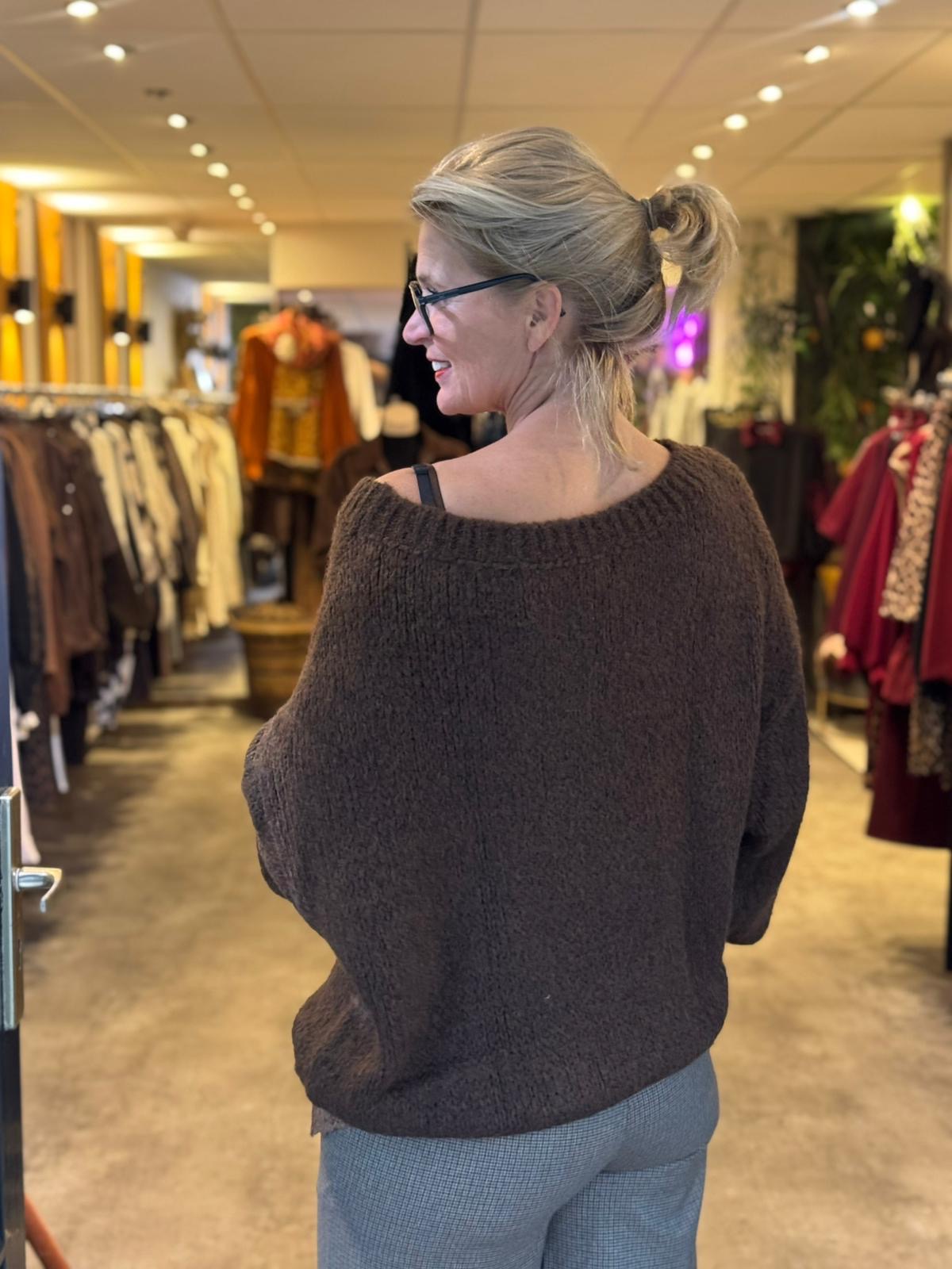 Trui Soft Knitt / Bruin