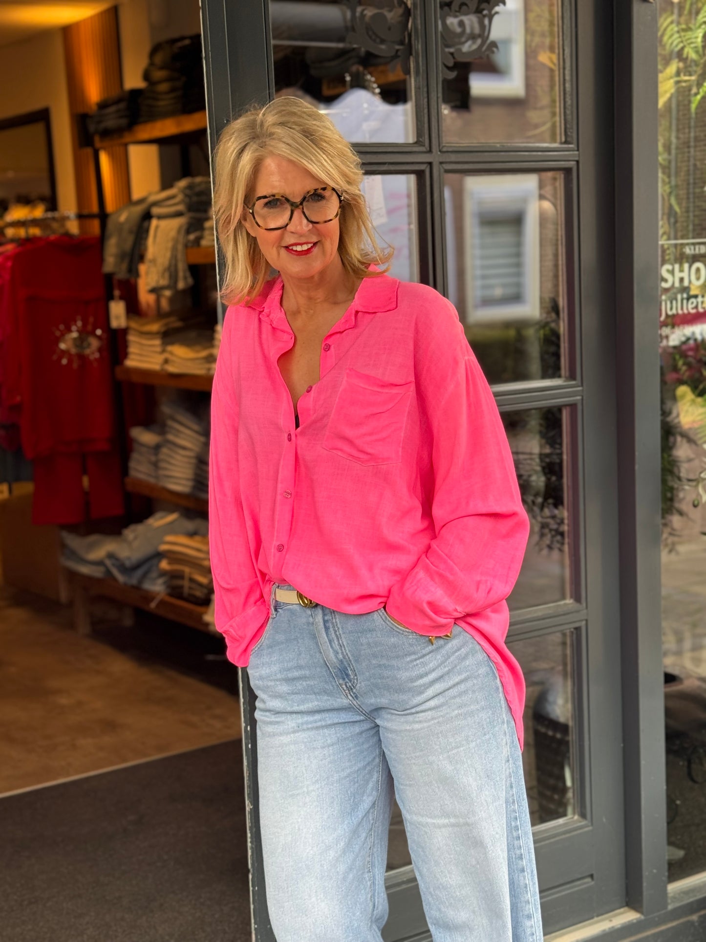 Blouse Neon / Roze