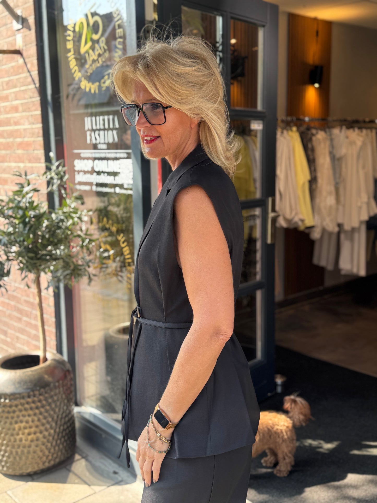 Gilet Power Chic / zwart