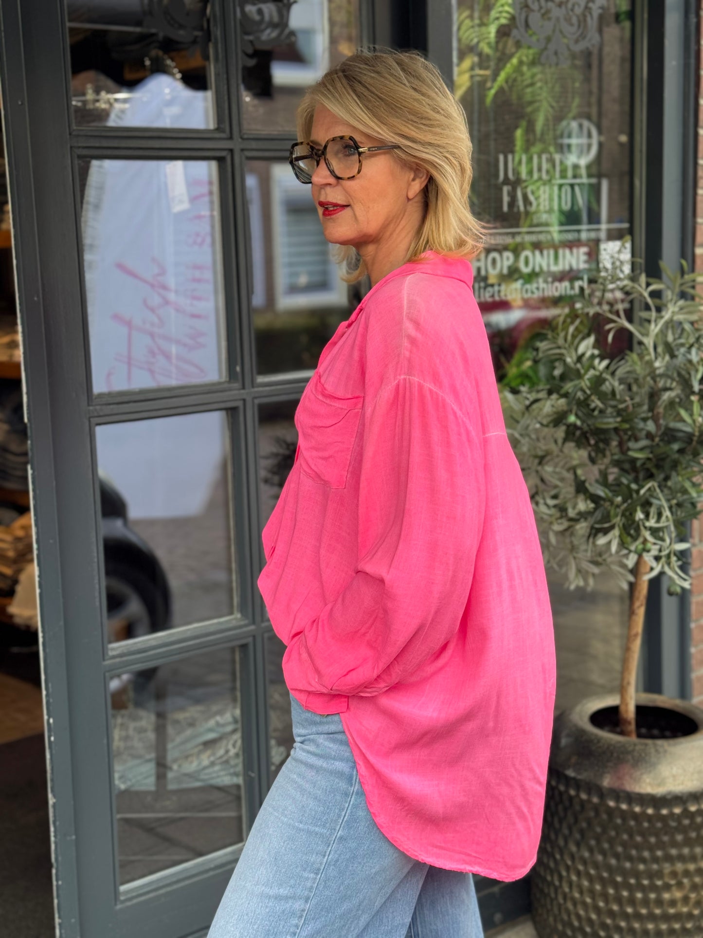 Blouse Neon / Roze