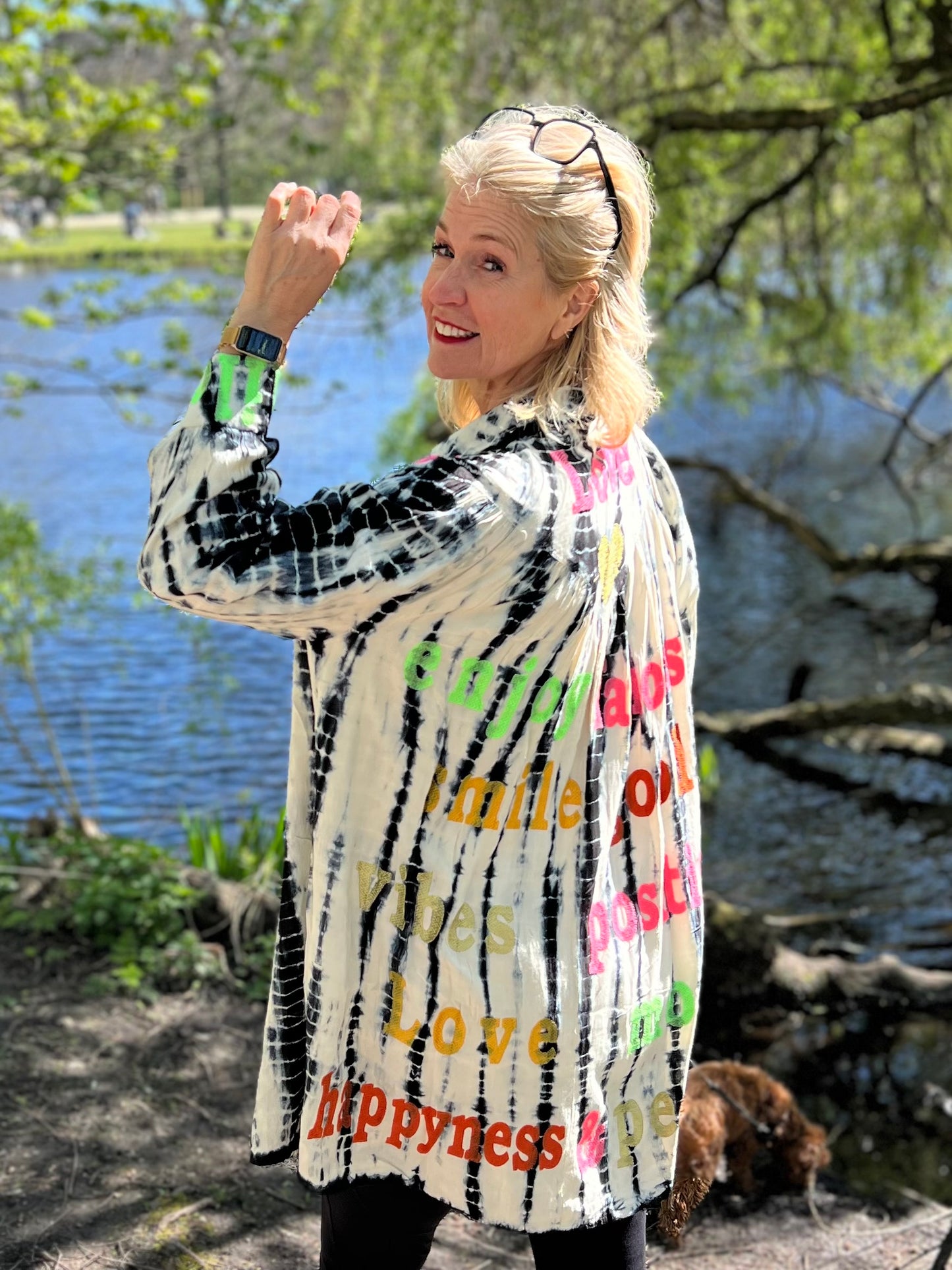 Jurk Love / tie-dye