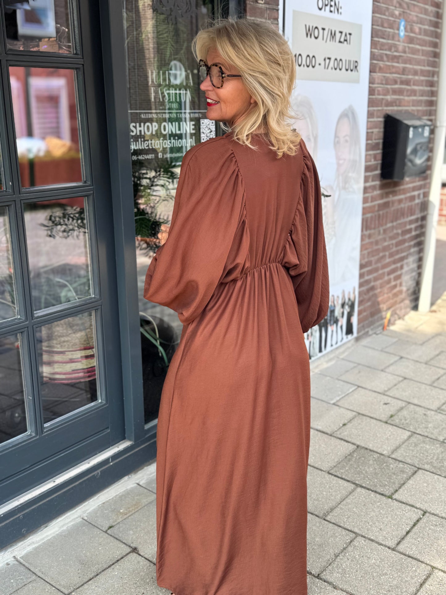 Jurk Romy Boho/ Bruin