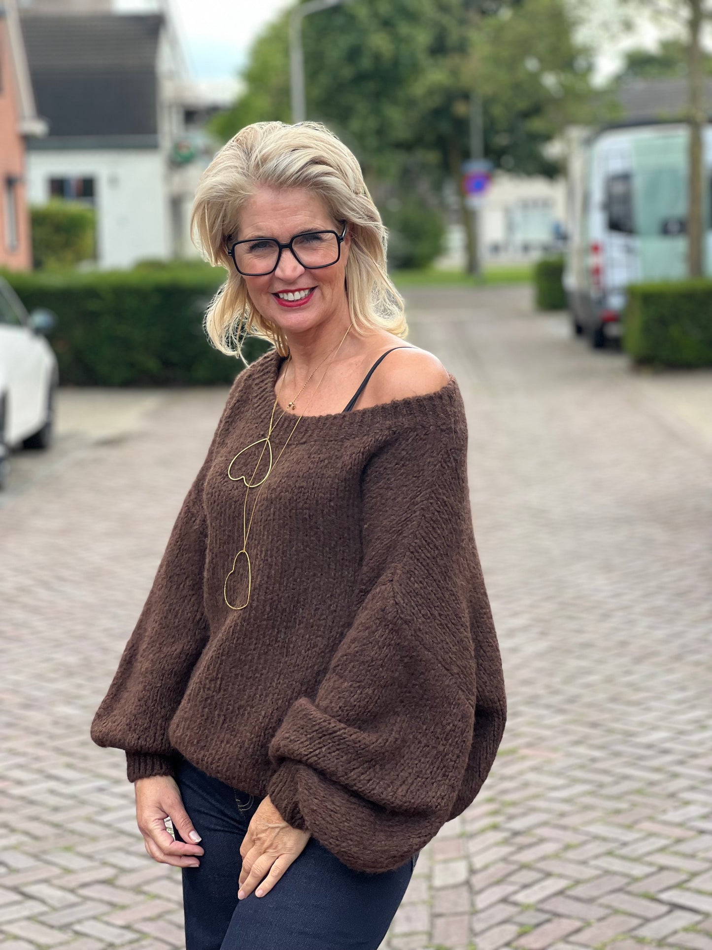 Soft Knitt Trui / Bruin