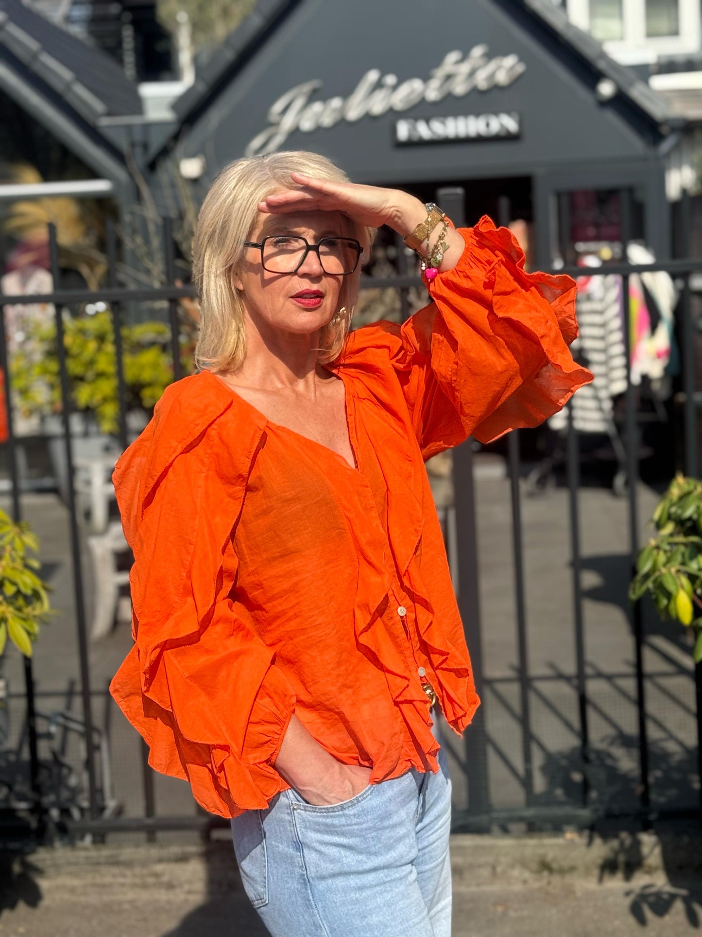 Blouse Roesel/ Oranje