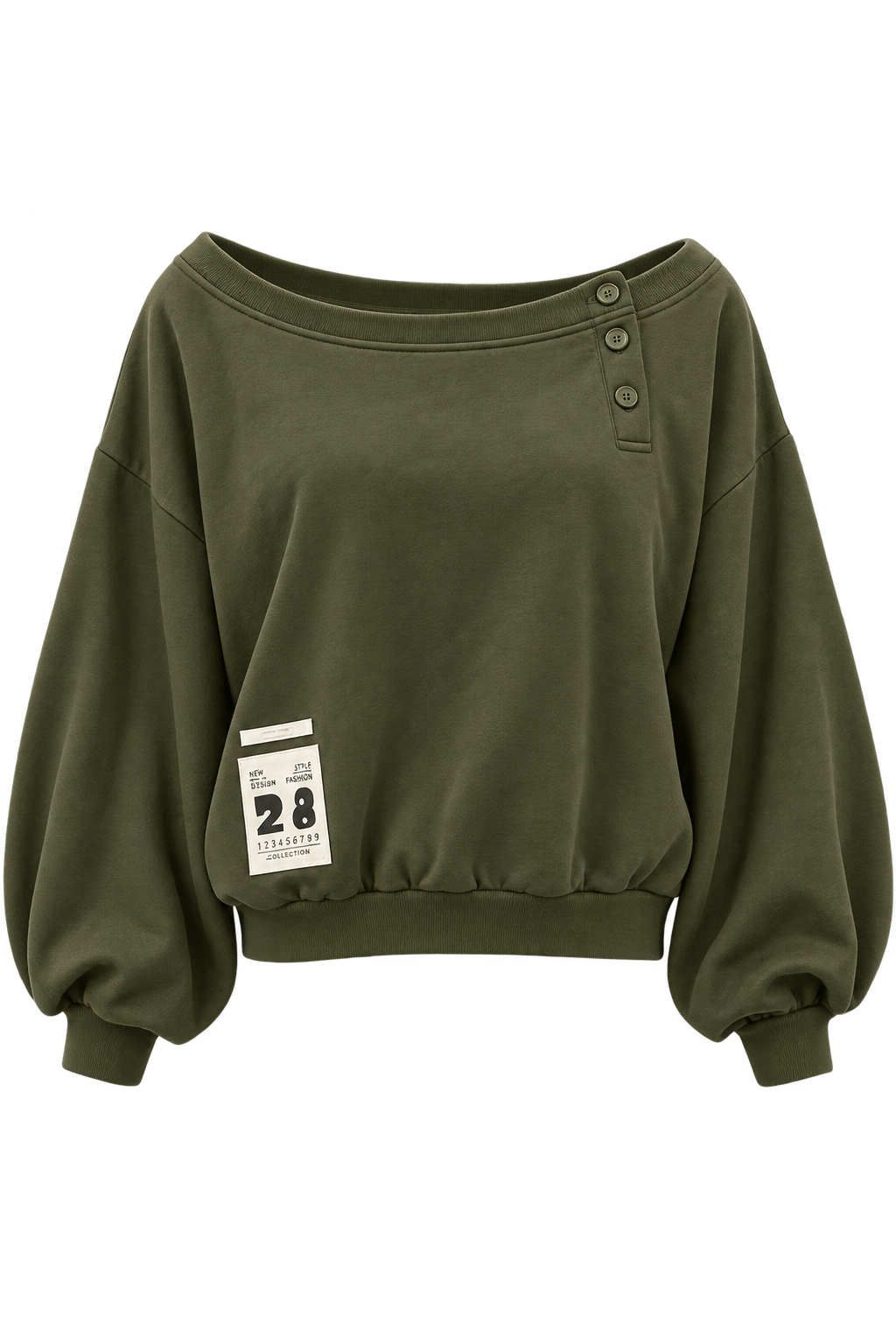 Sweater 28 offshoulder/ Army