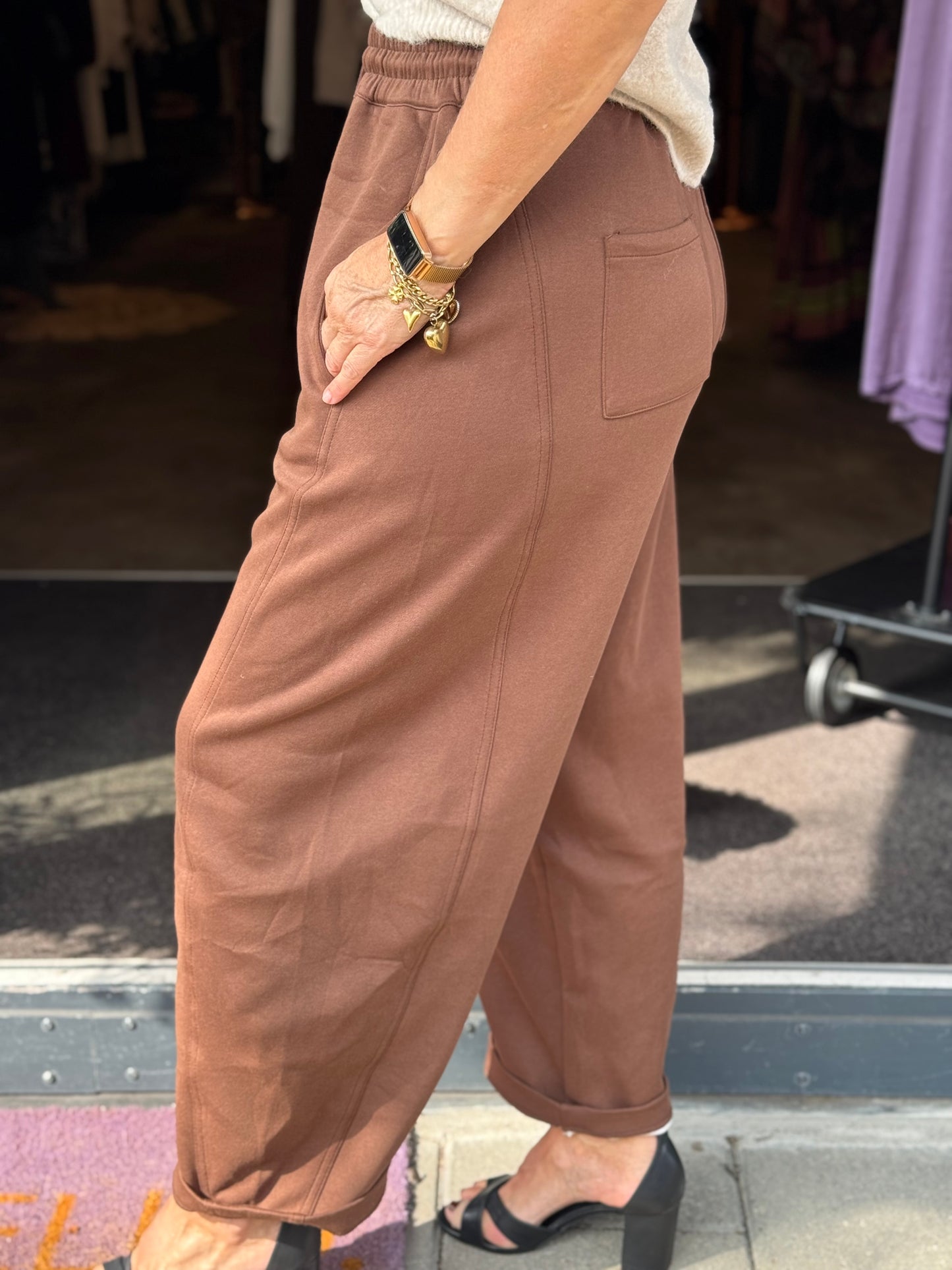 Broek Barrel Comphy/ Mocca