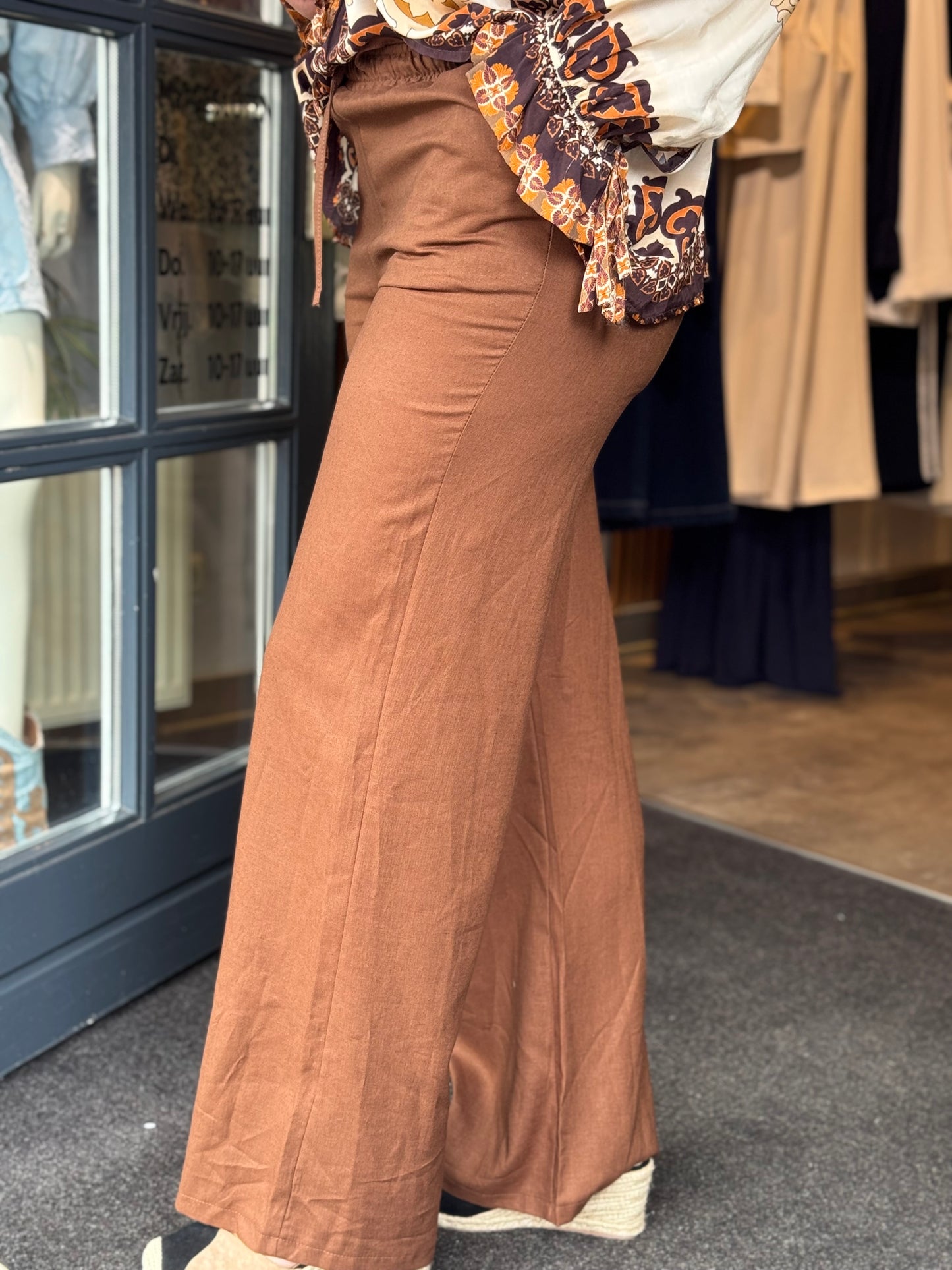 Broek Linnen / Mocca