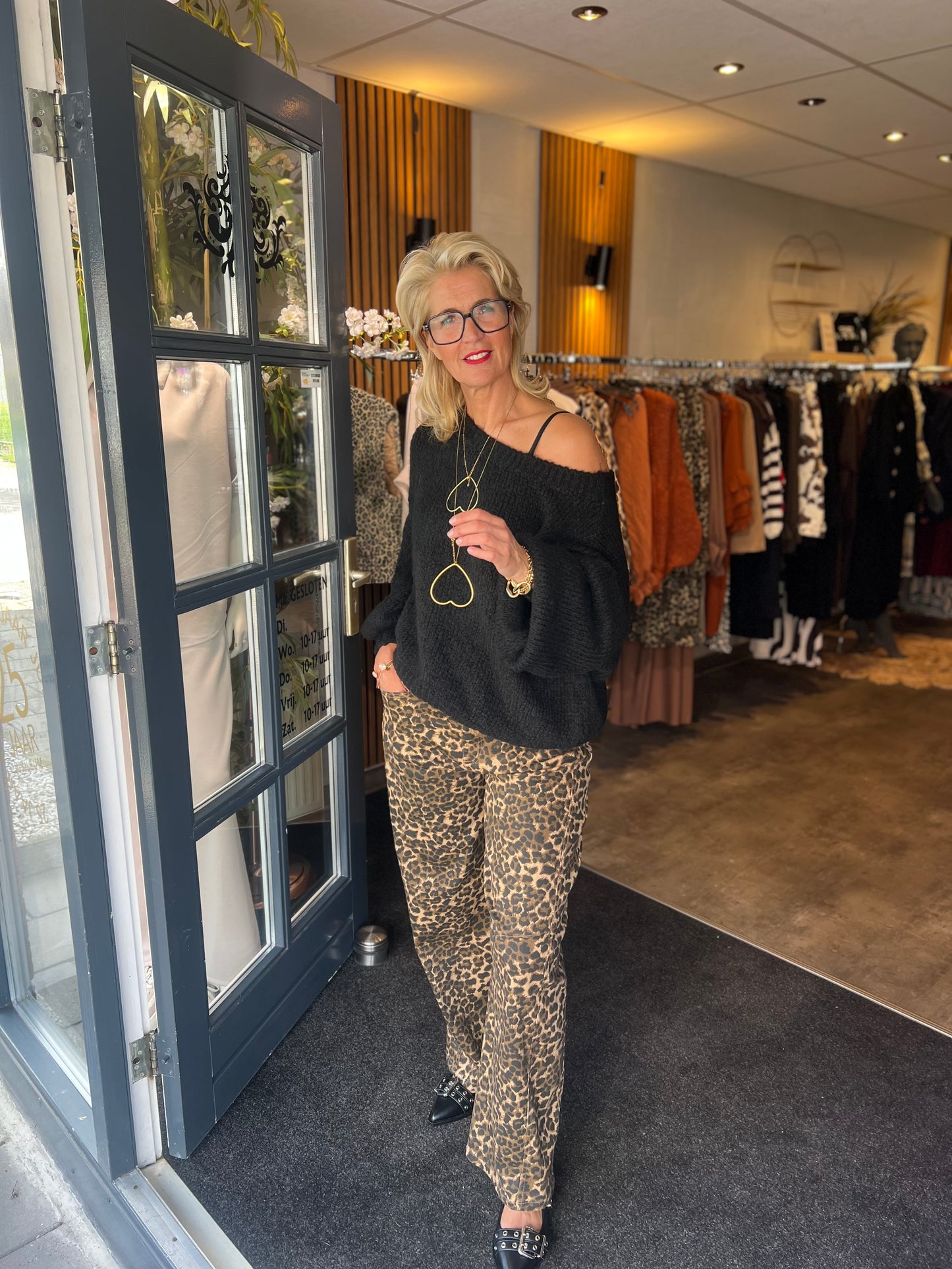 Jeans Barrel/ Leopard