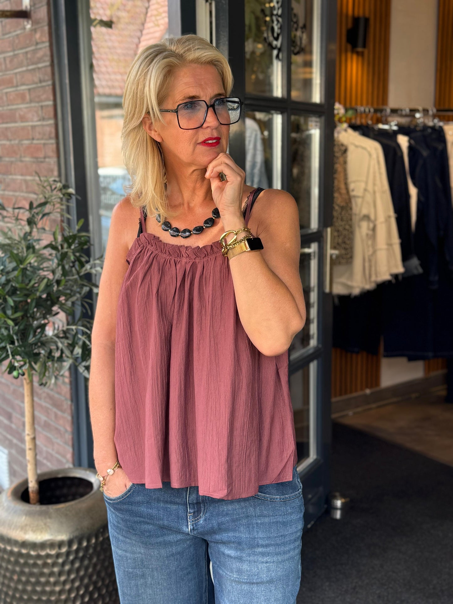 Top Cael/ Mauve