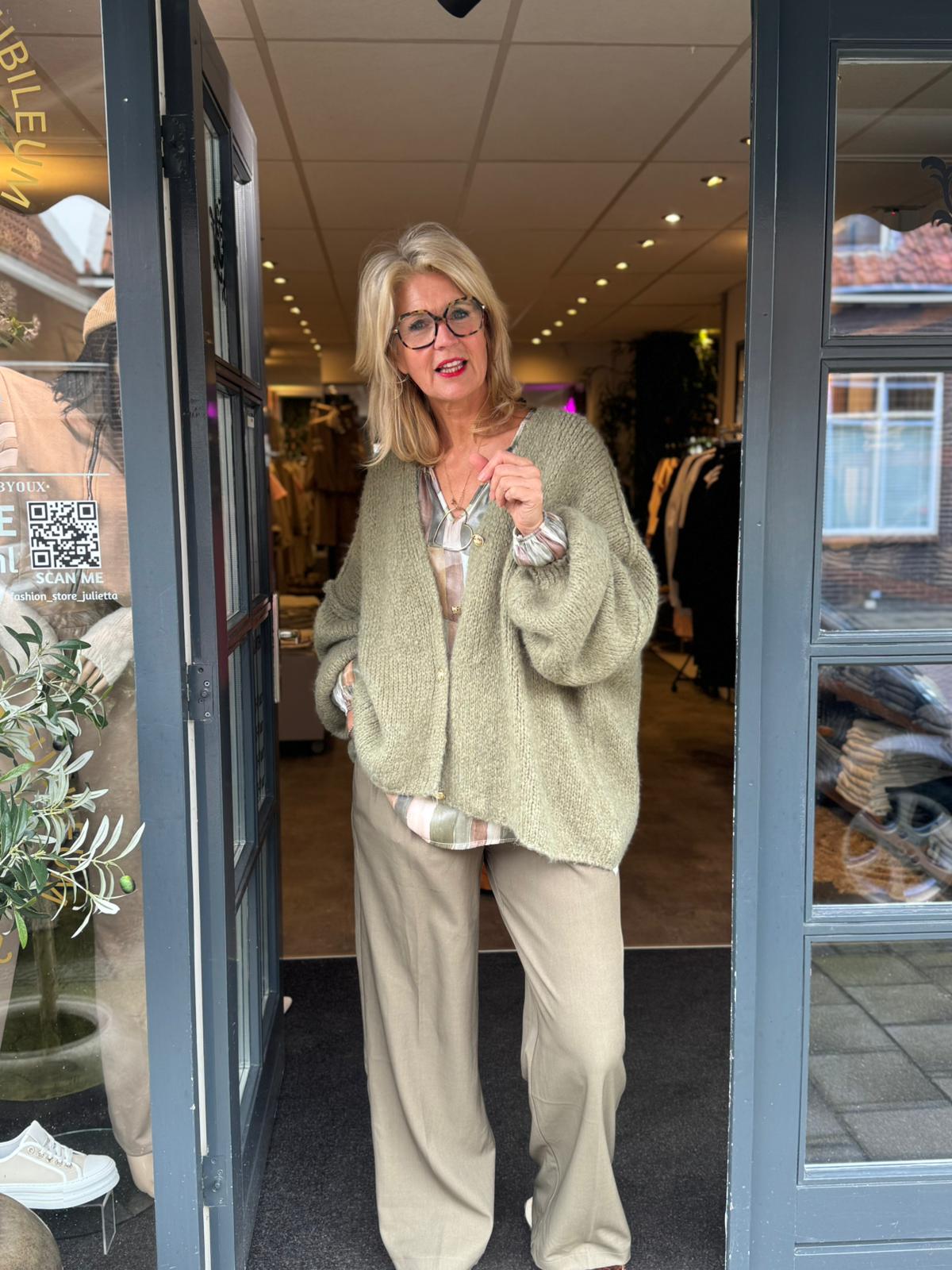 Pantalon Gaby/ groen