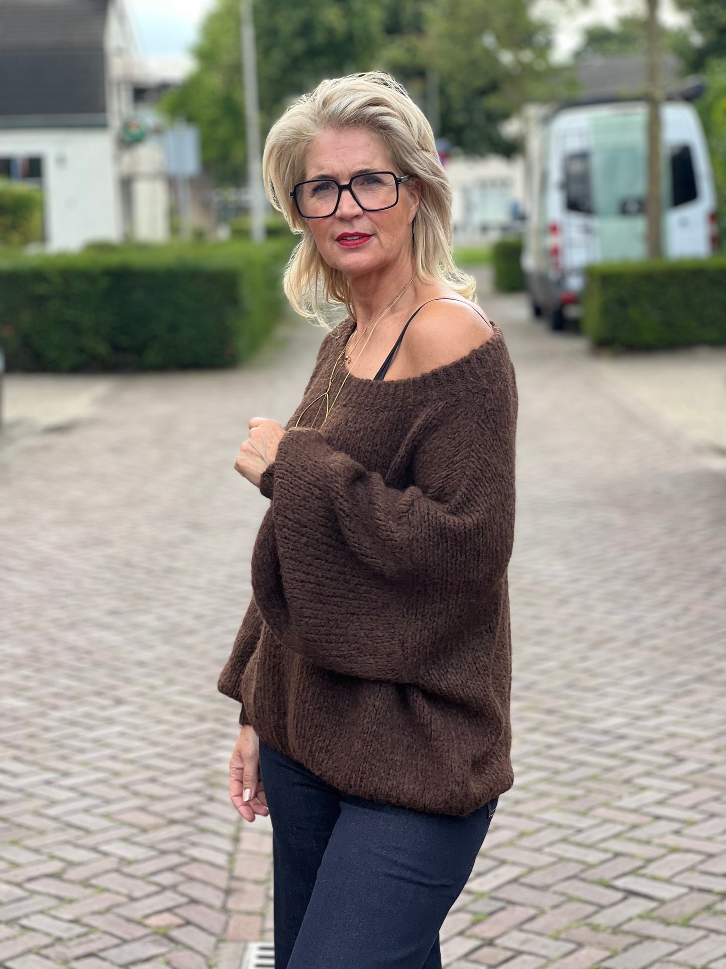 Soft Knitt Trui / Bruin