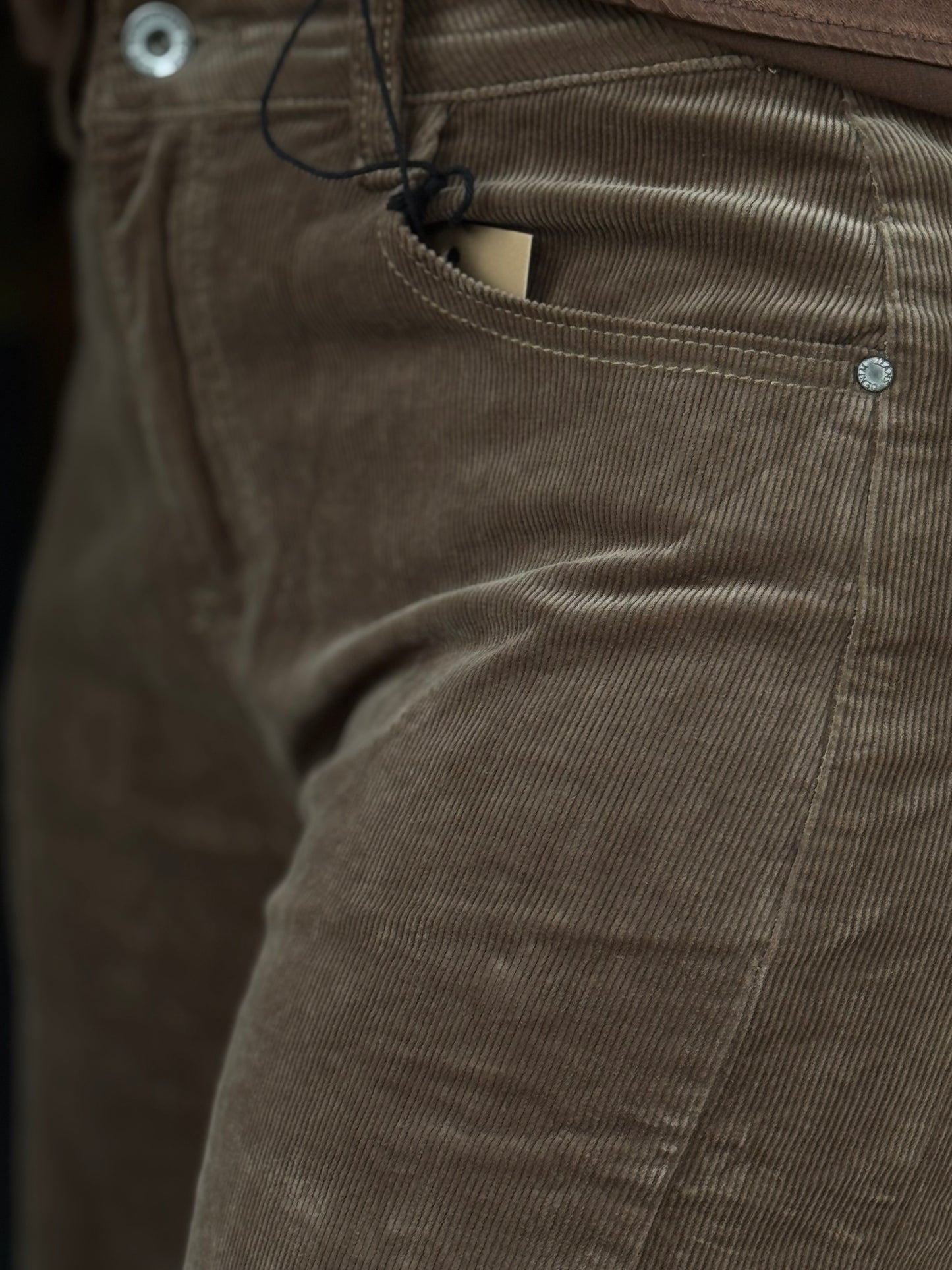 Broek Rib Barrel/ Zand