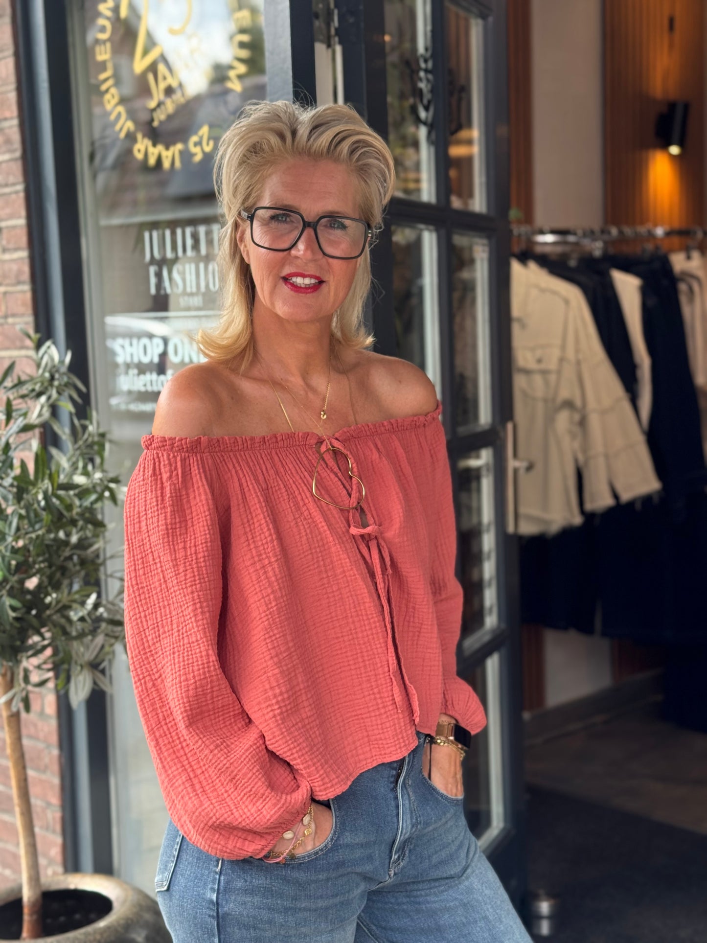 Blouse Abby/ Abricot