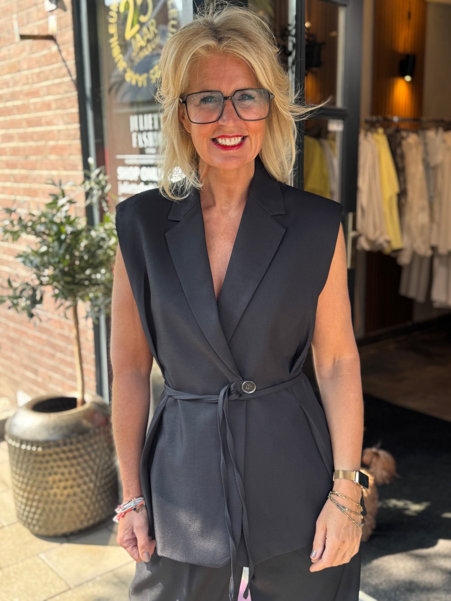 Gilet Power Chic / zwart