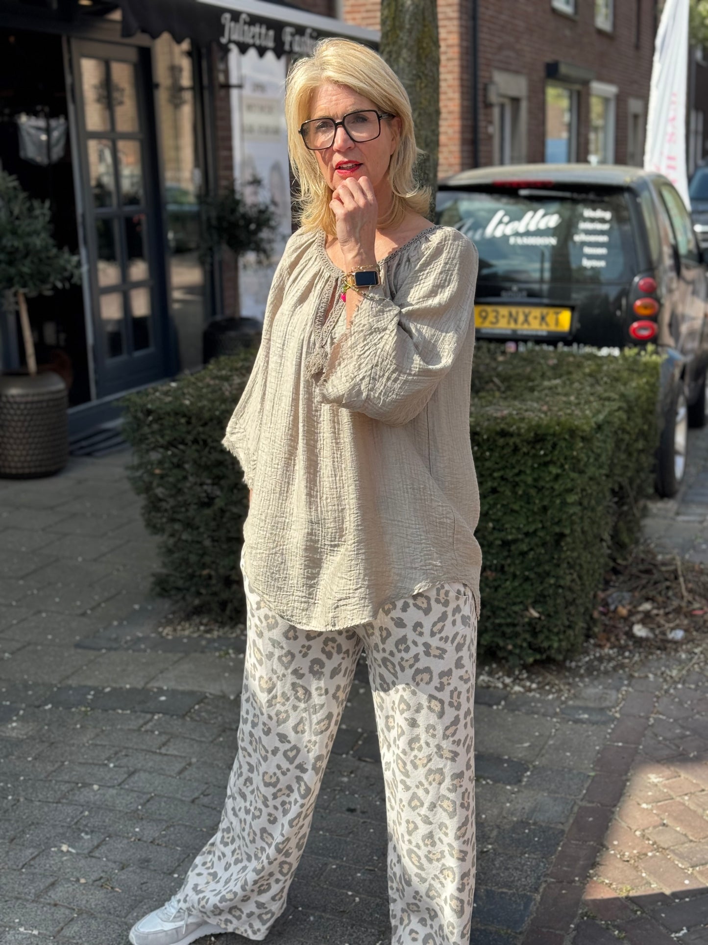 Blouse Sophie/ Taupe