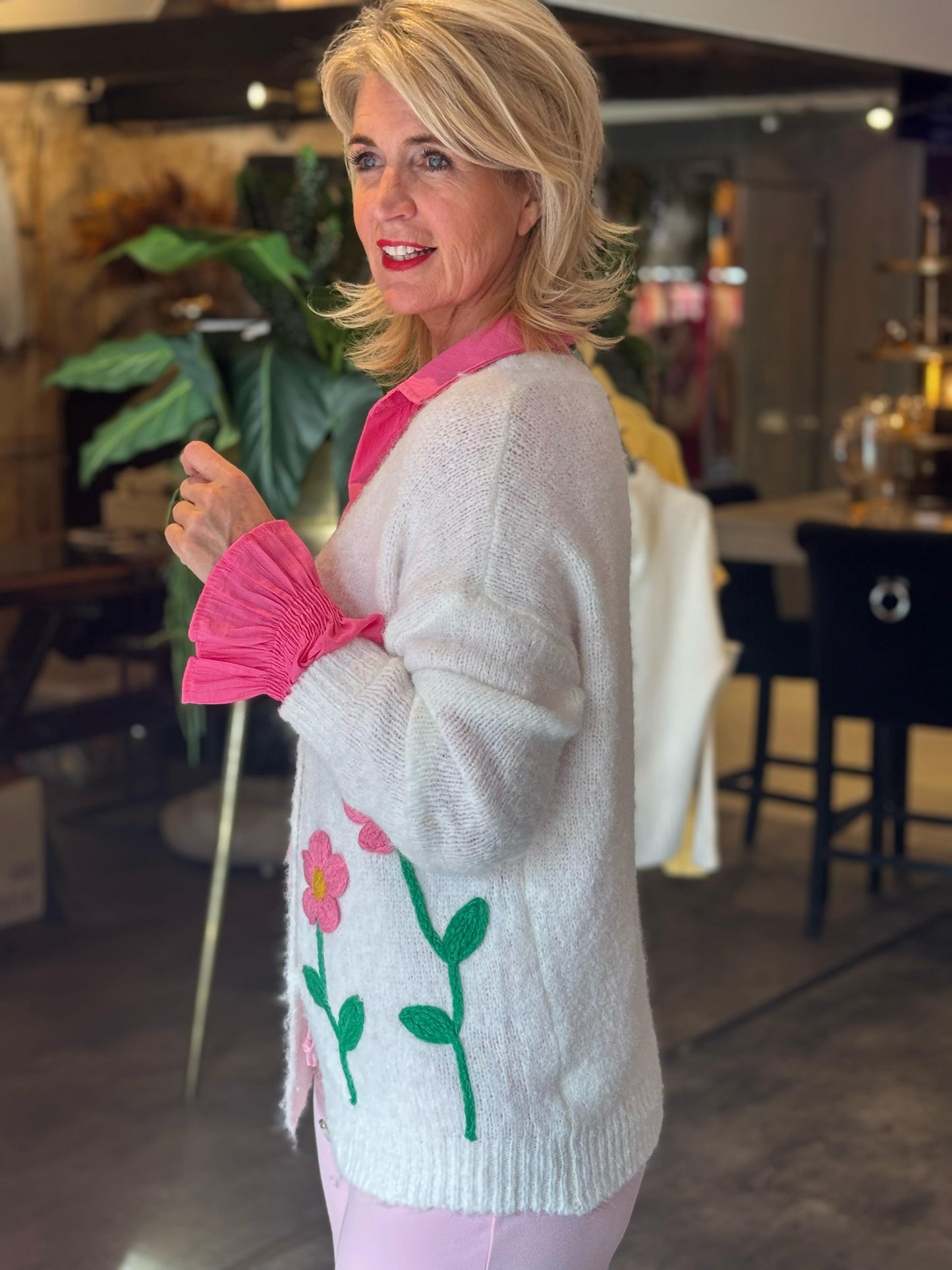 Vest Flower/ Off White