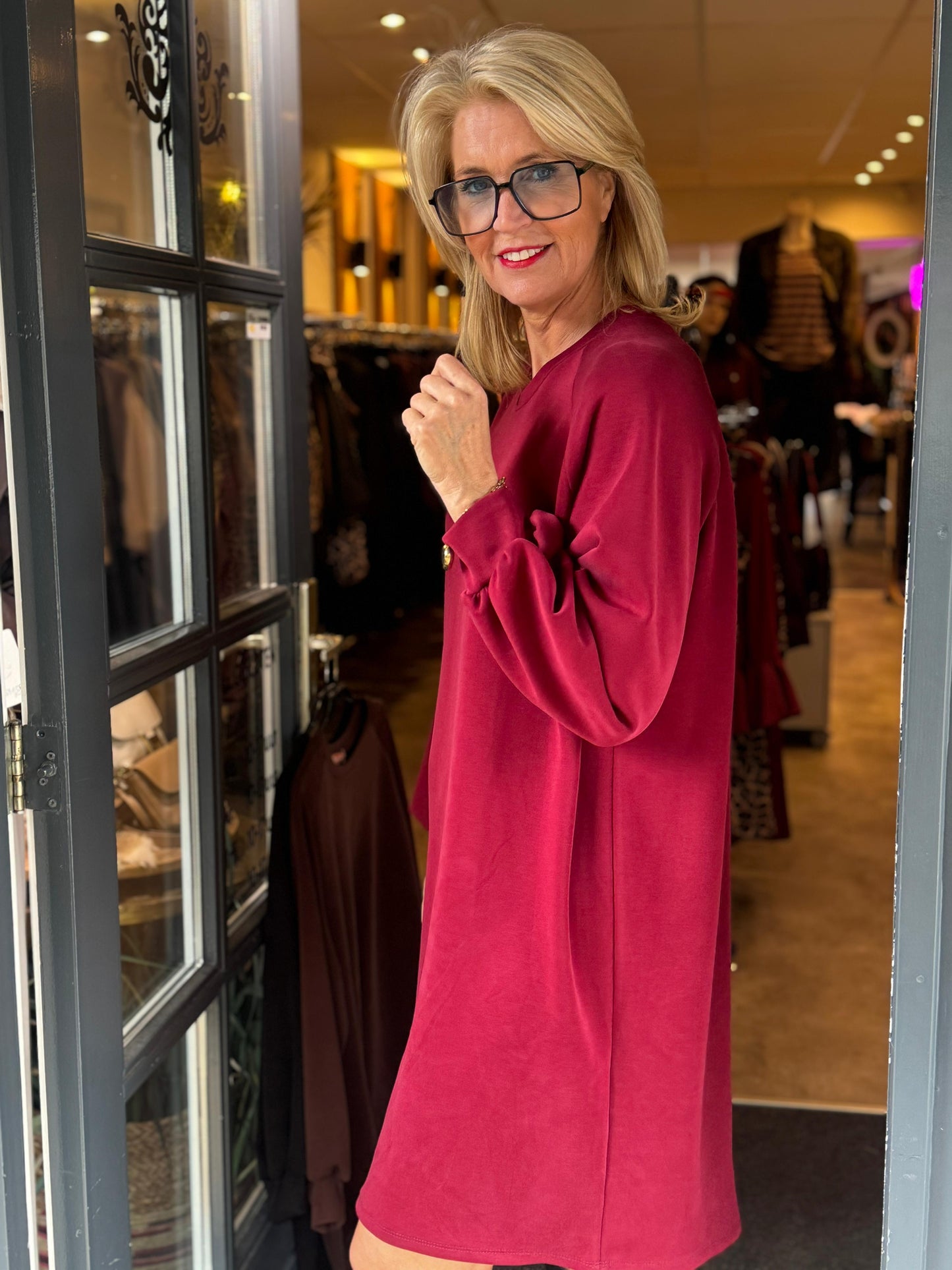 Sweatdress Lounge/Bordeaux