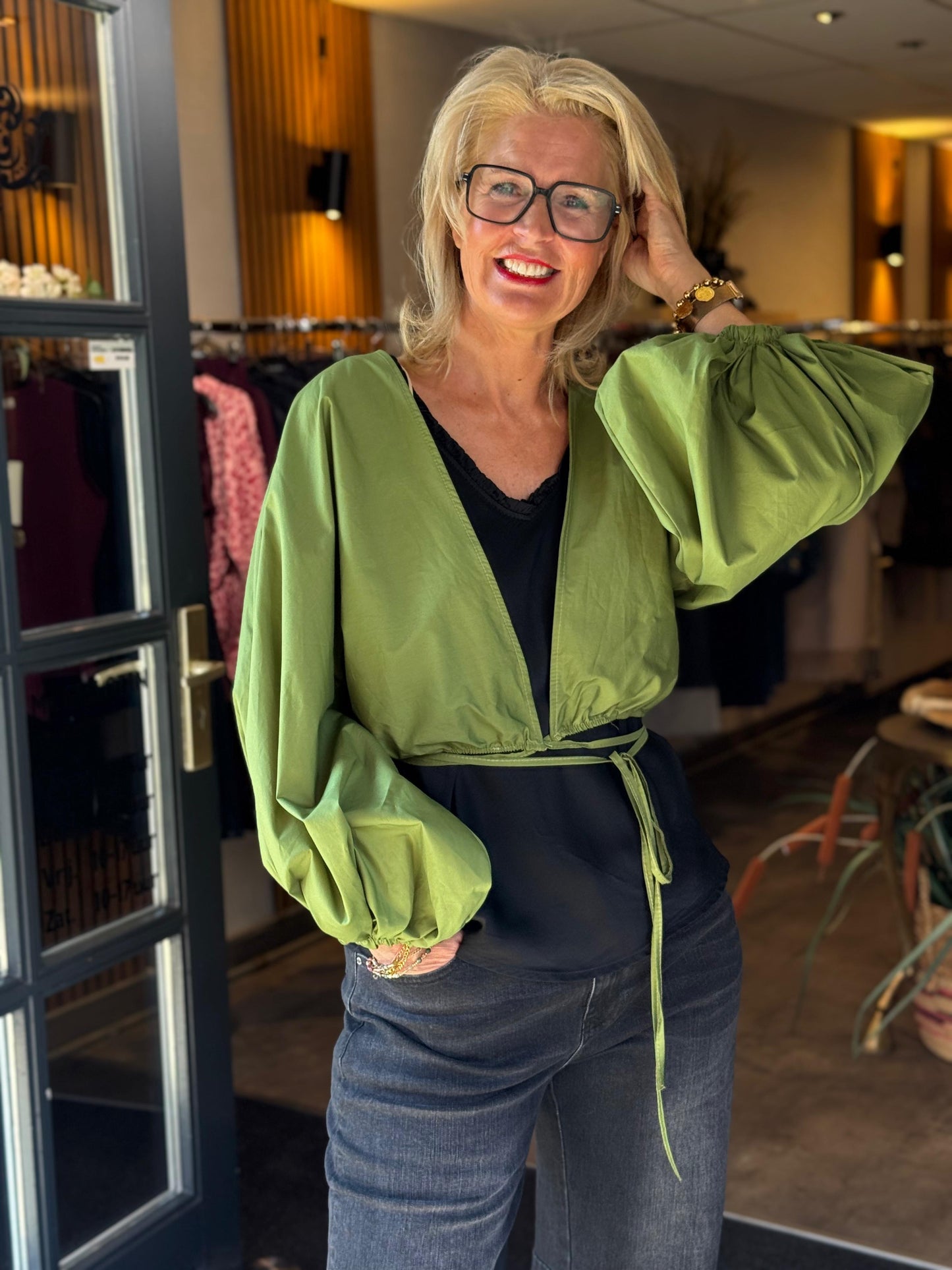 Blouse Balloon/ olive