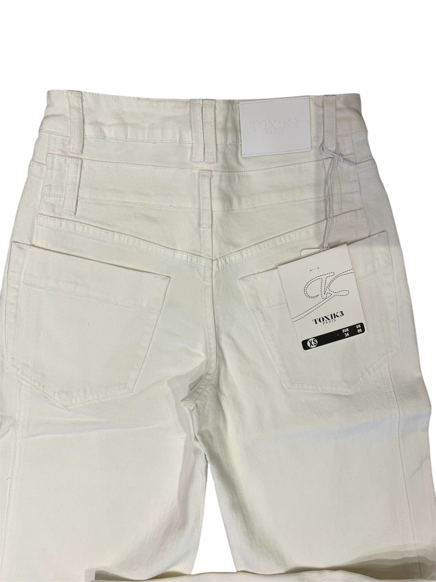 Jeans Double/ wit Toxic