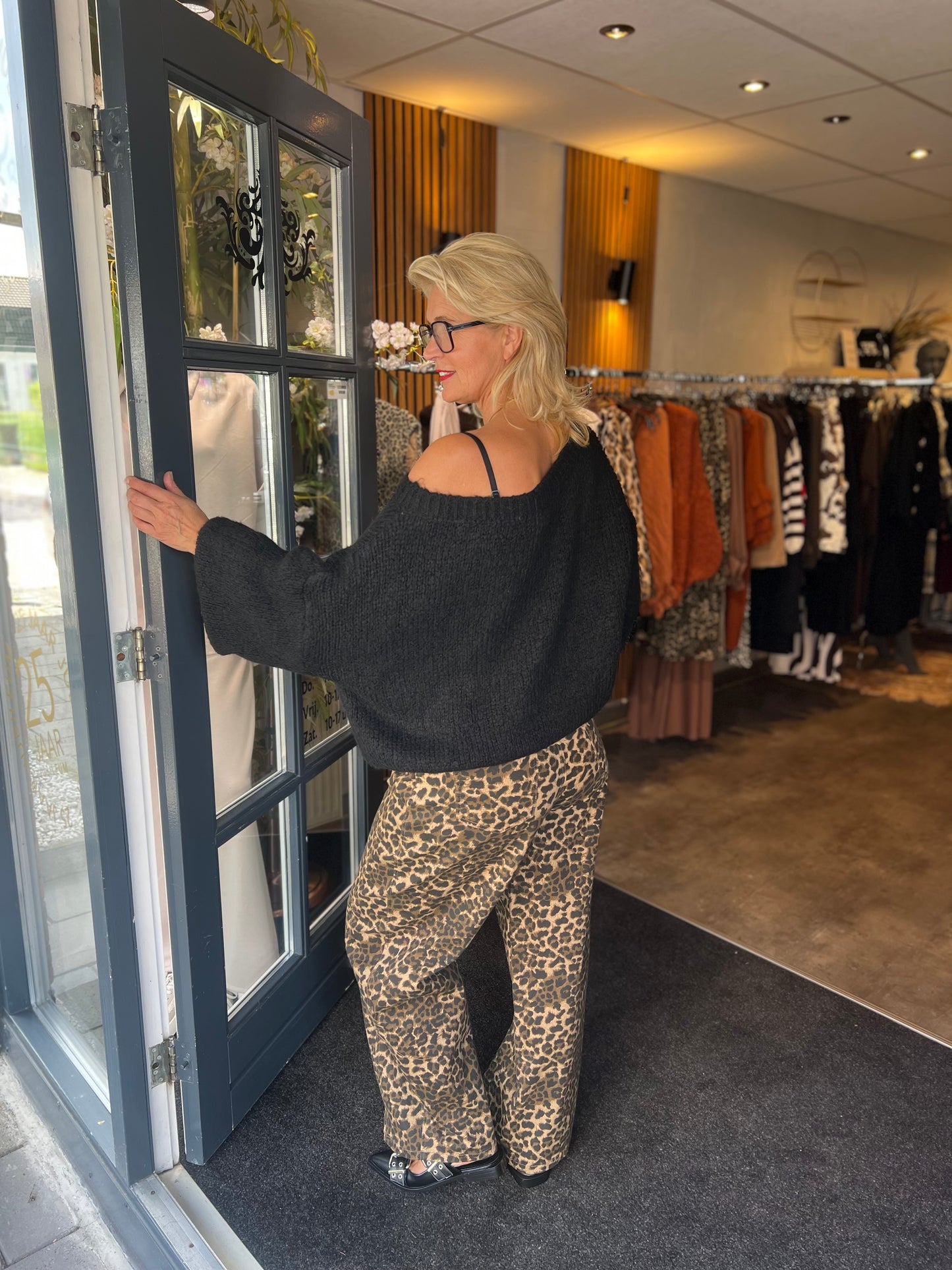 Jeans Barrel/ Leopard