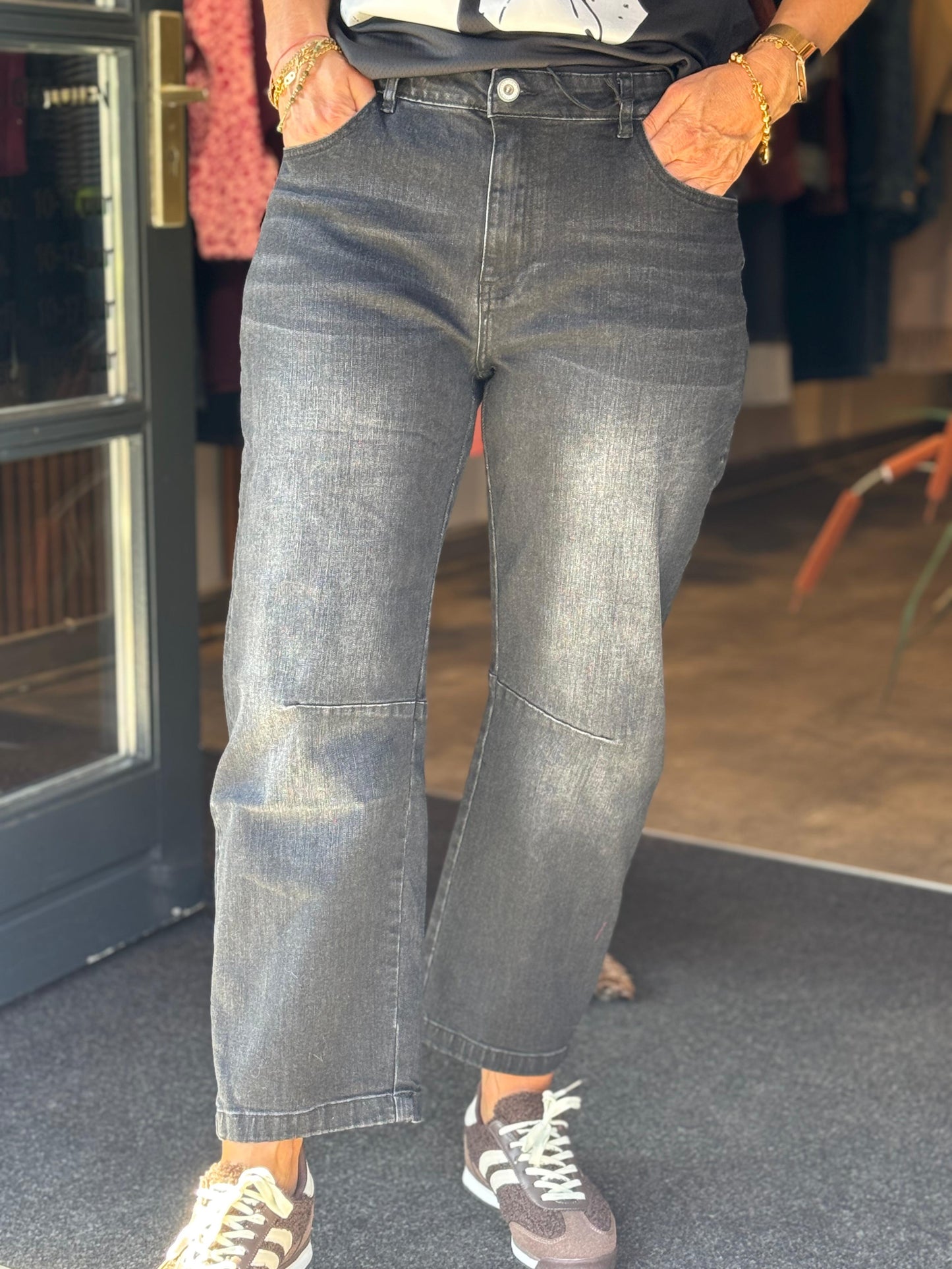 Jeans Nora Barrel/ Grey