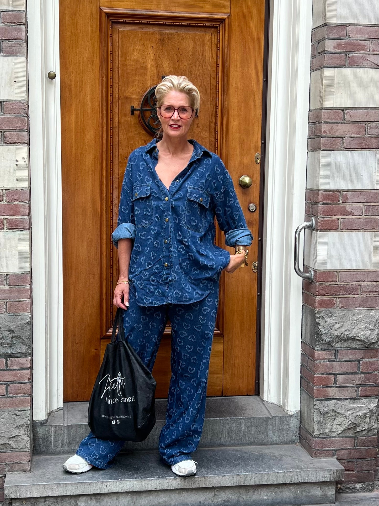 2-delig set Denim Love