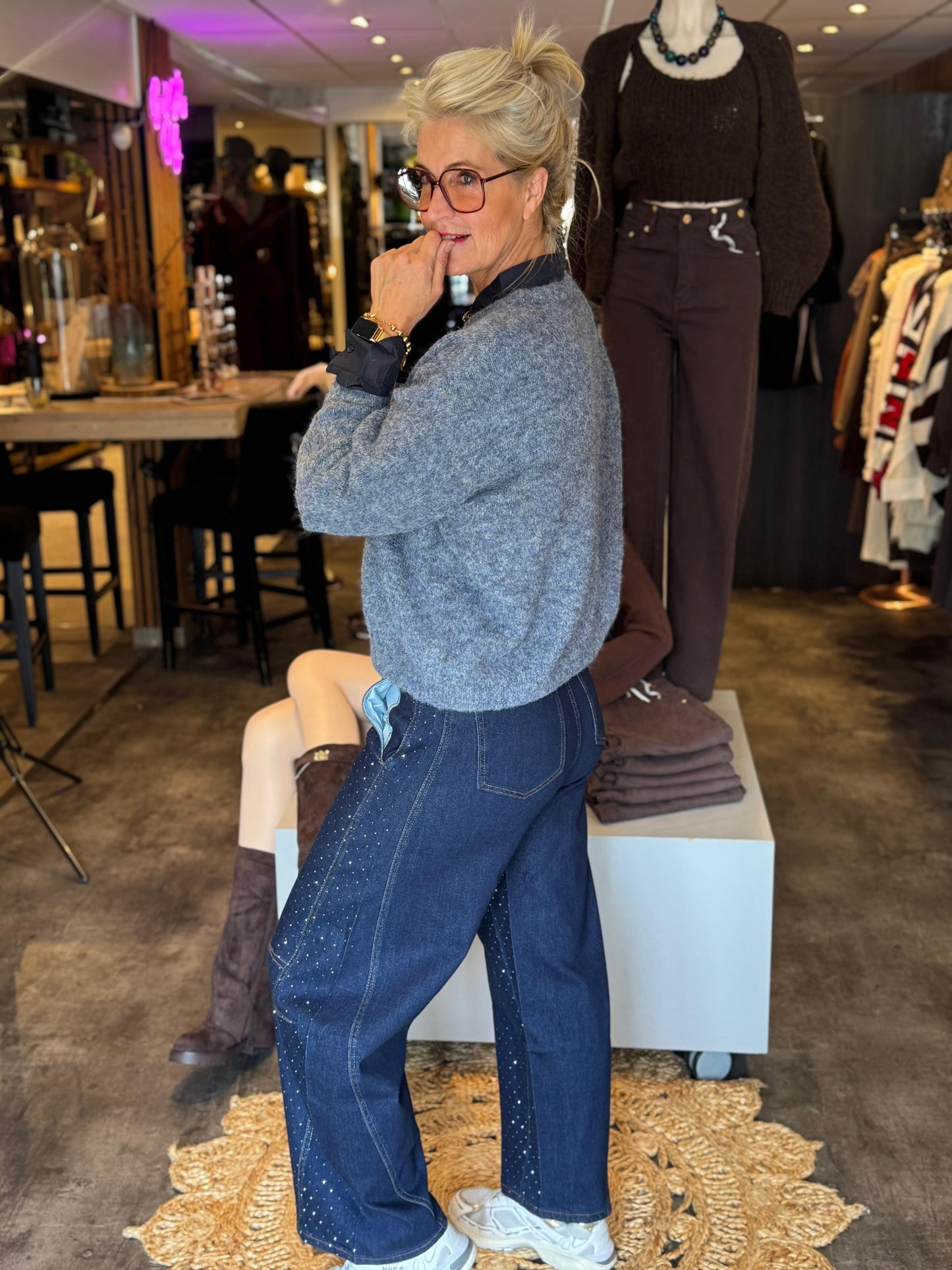 Jeans Barrel/ sparkle