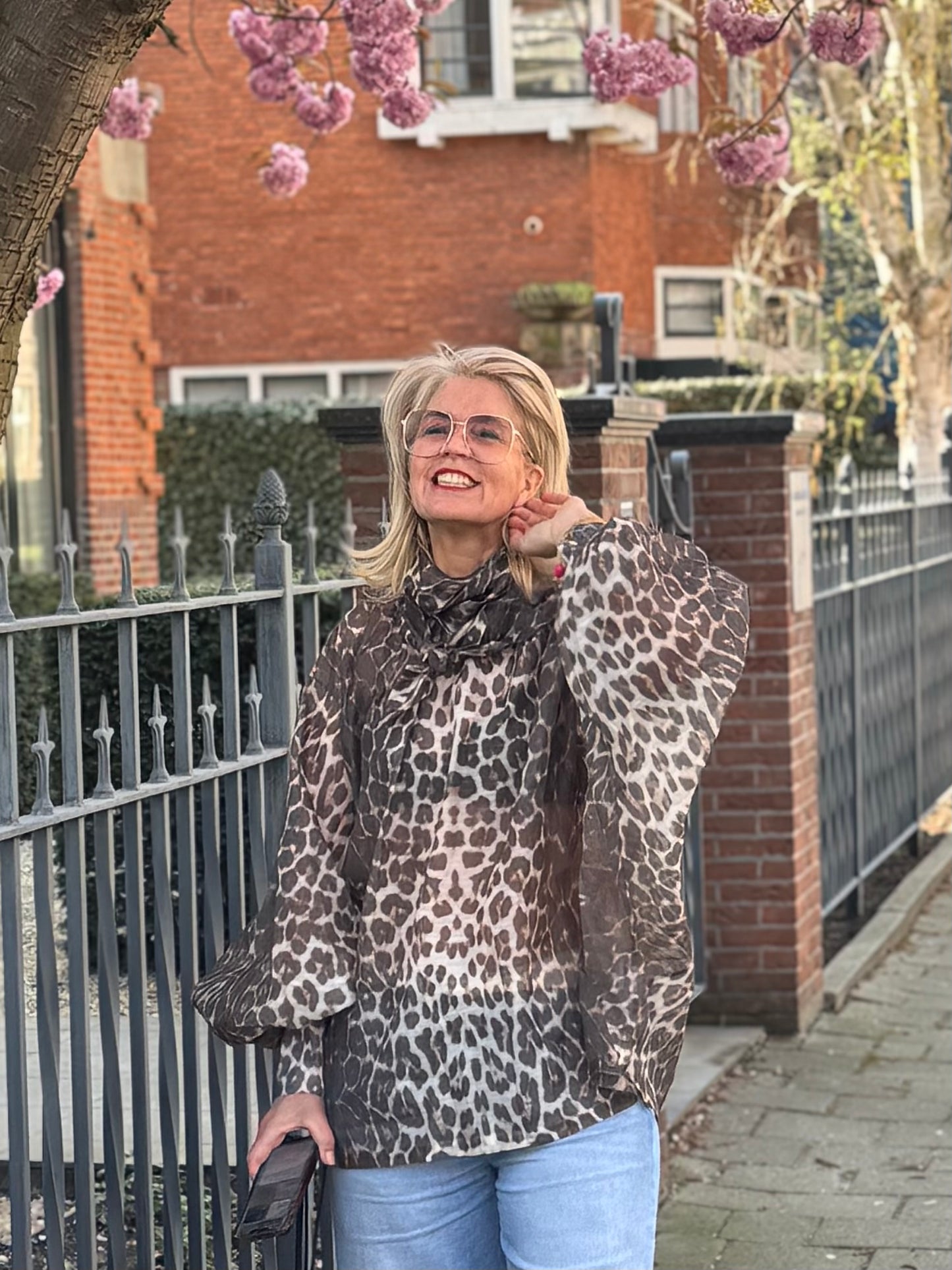 Blouse oversized/ panter