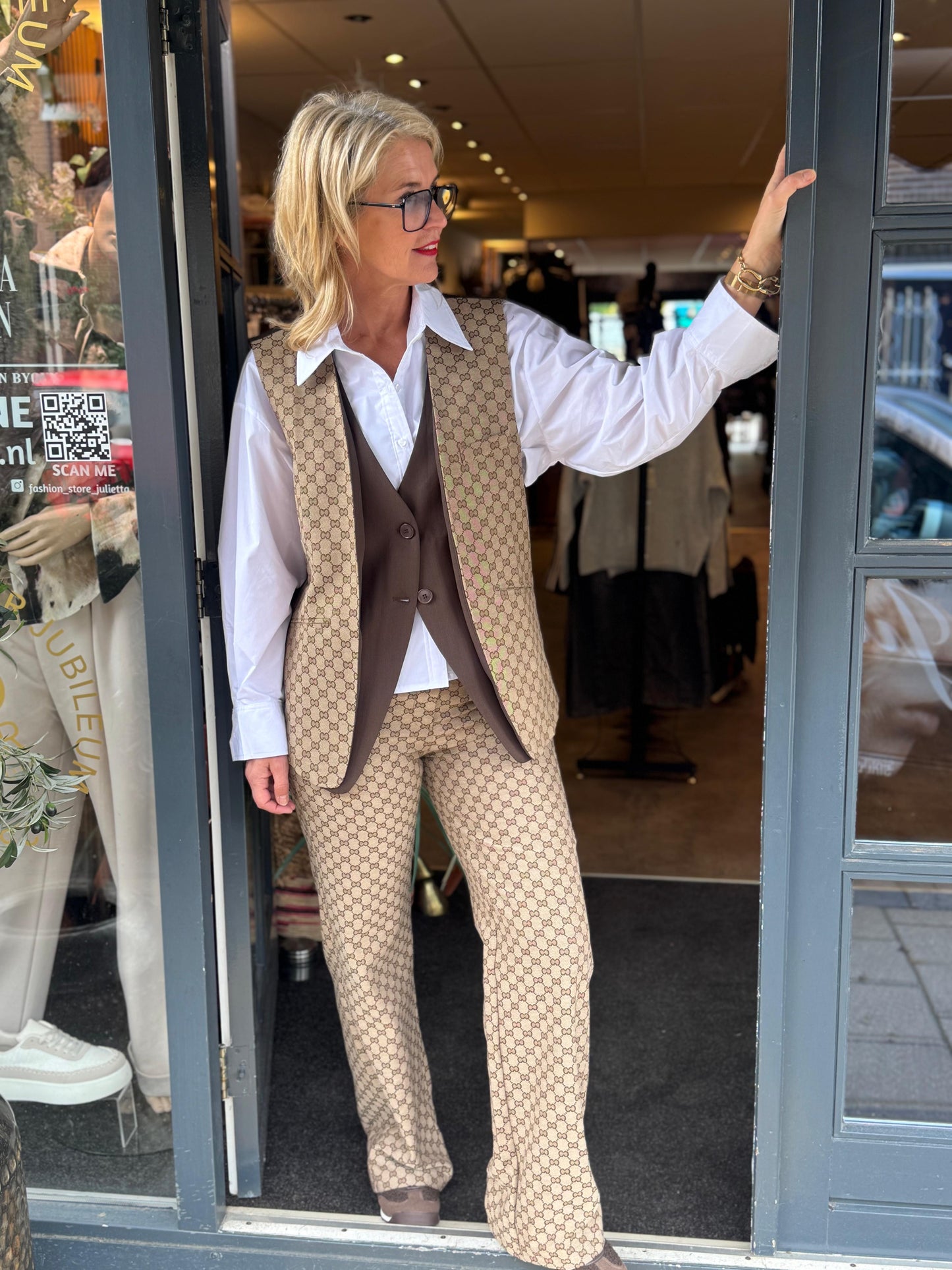 Blouse Trench Twist/ Wit