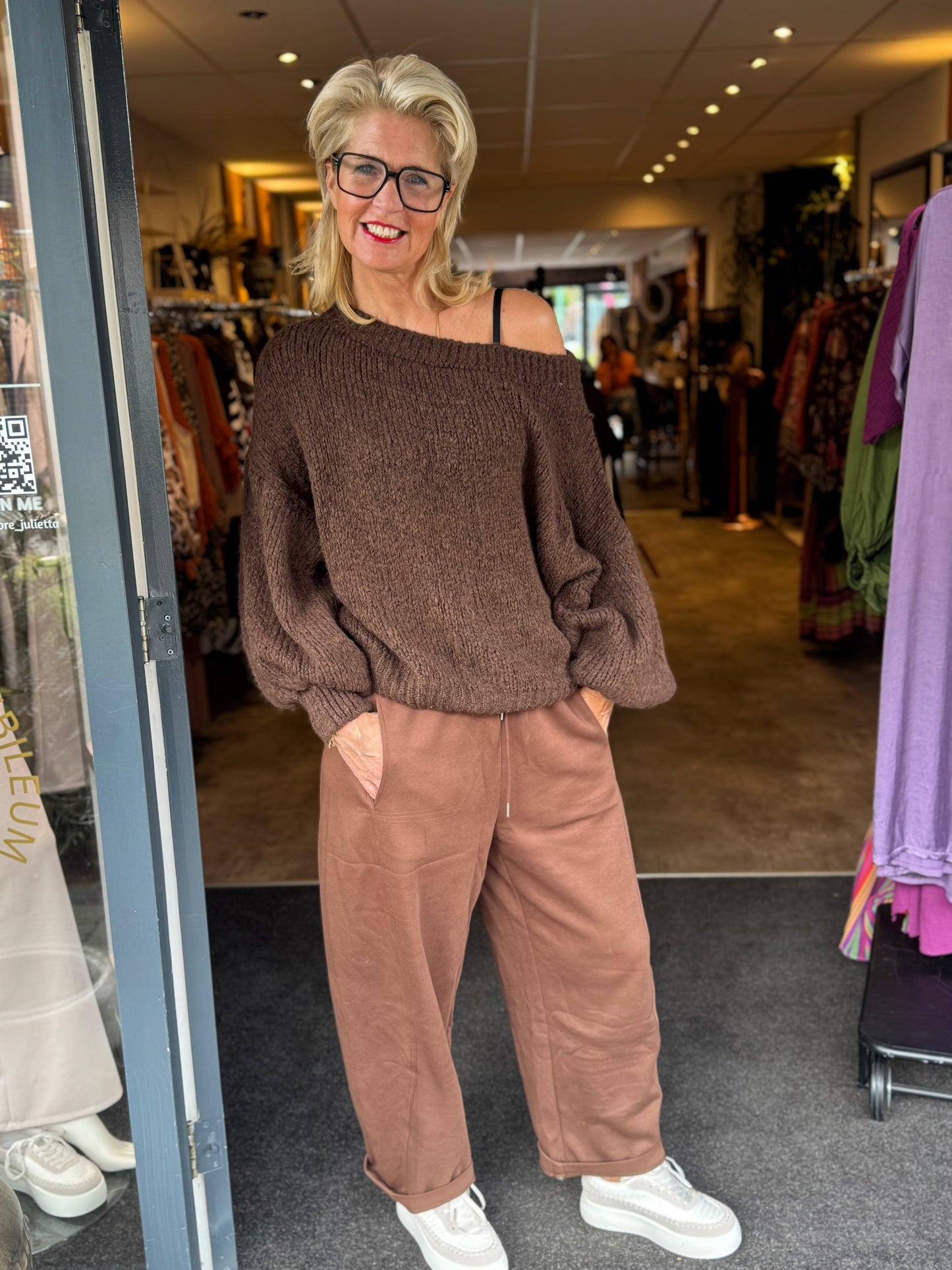 Broek Barrel Comphy/ Mocca
