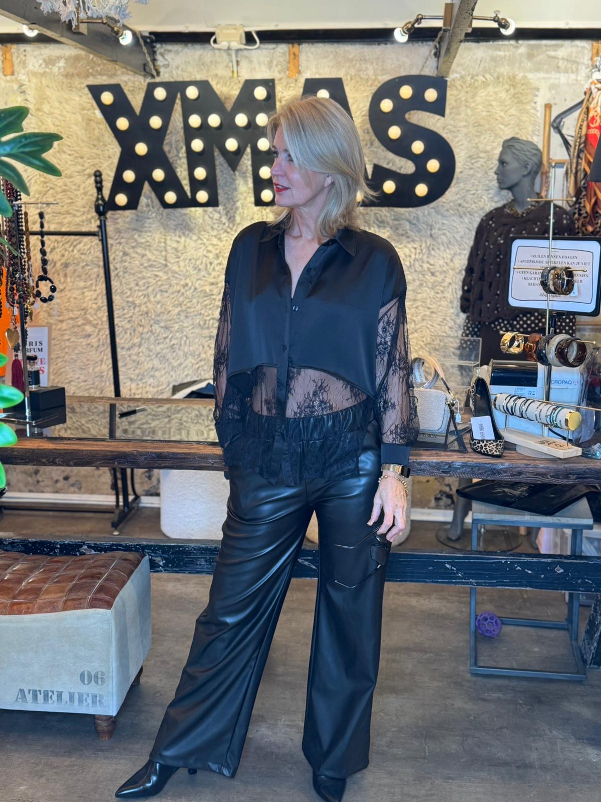 Broek Flo / vegan leather