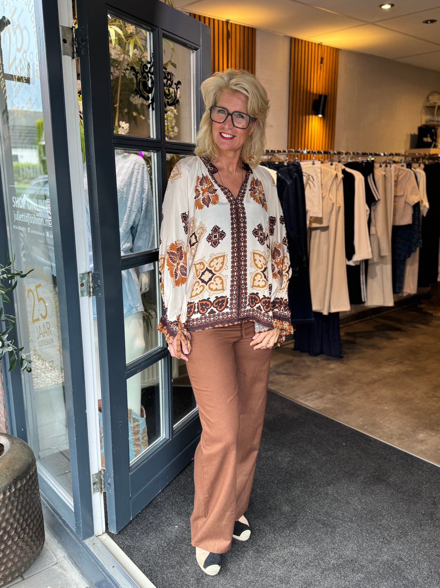 Broek Linnen / Mocca