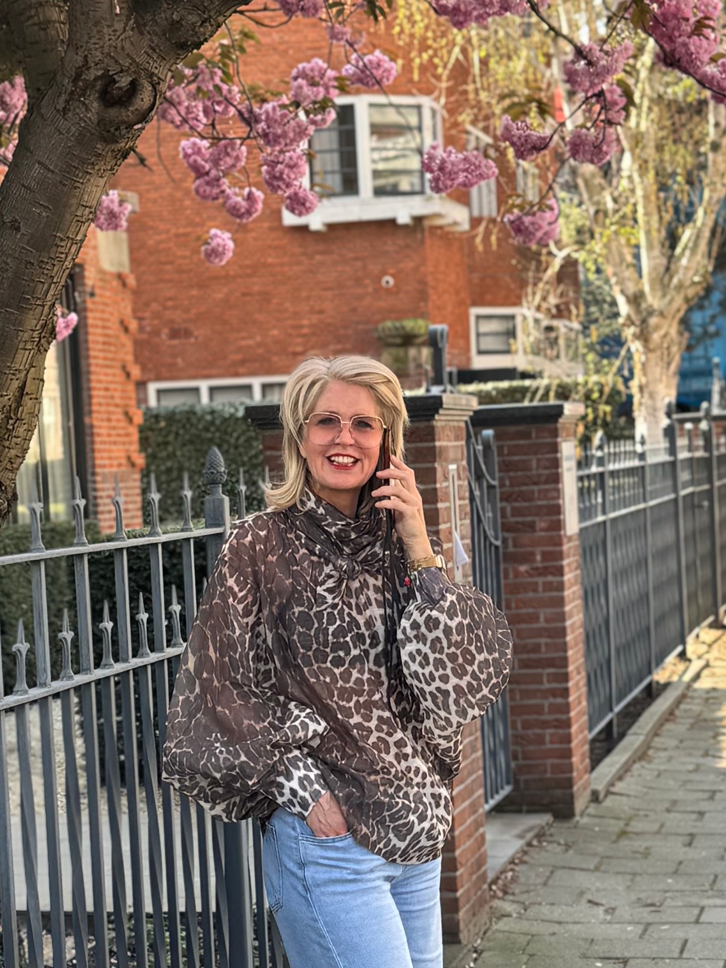 Blouse oversized/ panter