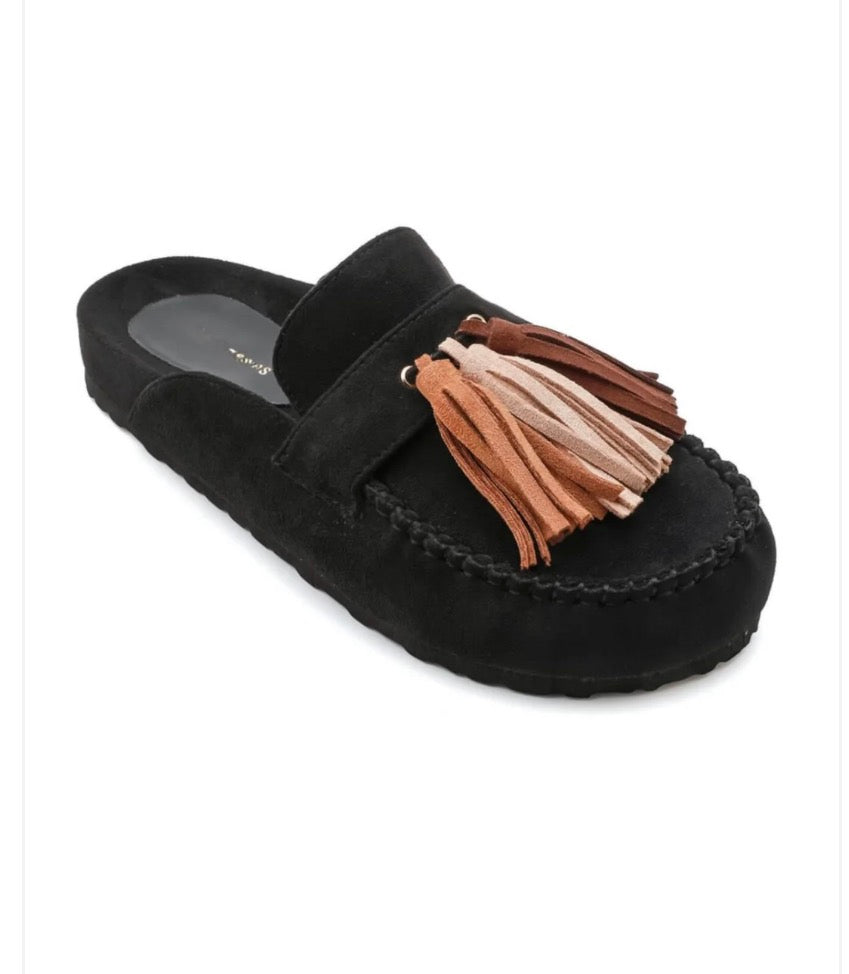 Loafers Dune/ open zwart