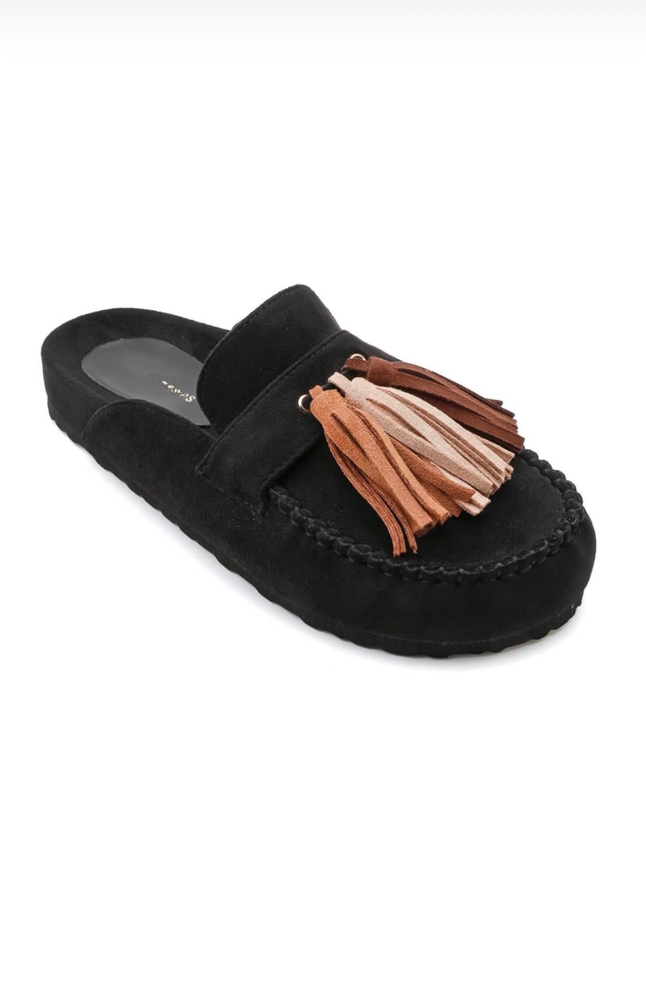 Loafers Dune/ open zwart