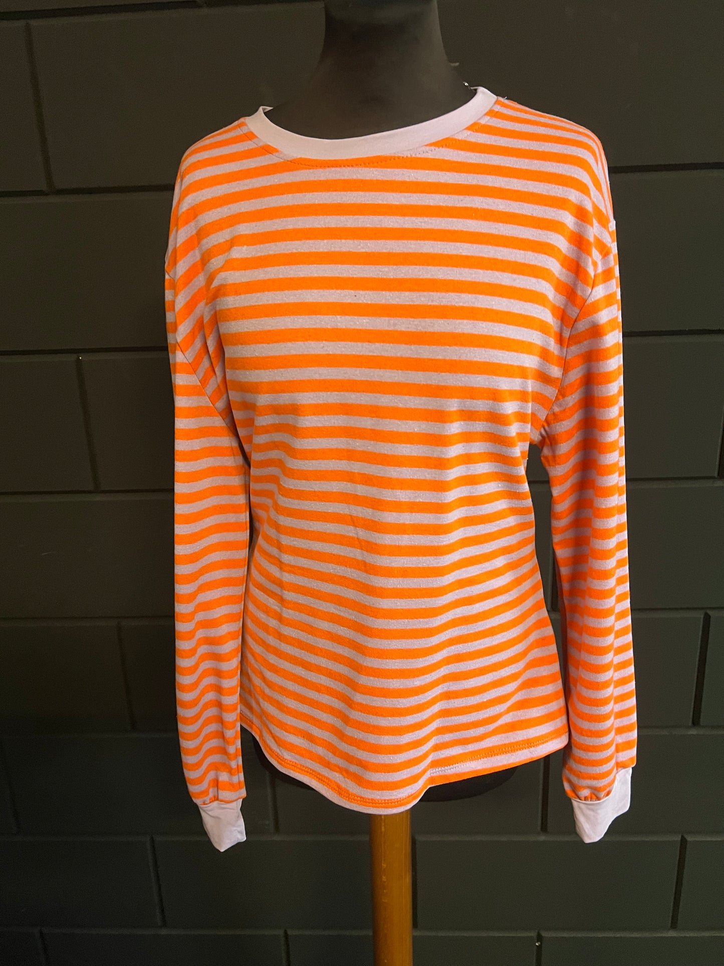 Sweater stripe / Lila orange