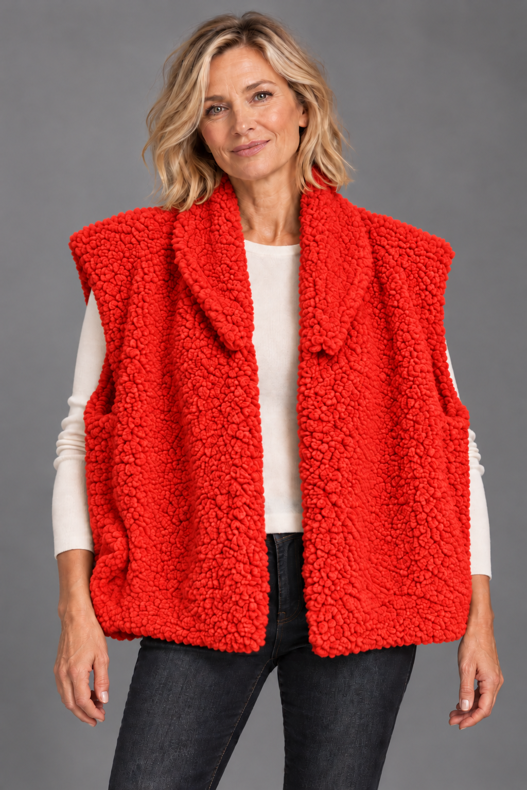 Gilet Teddy/ Orange