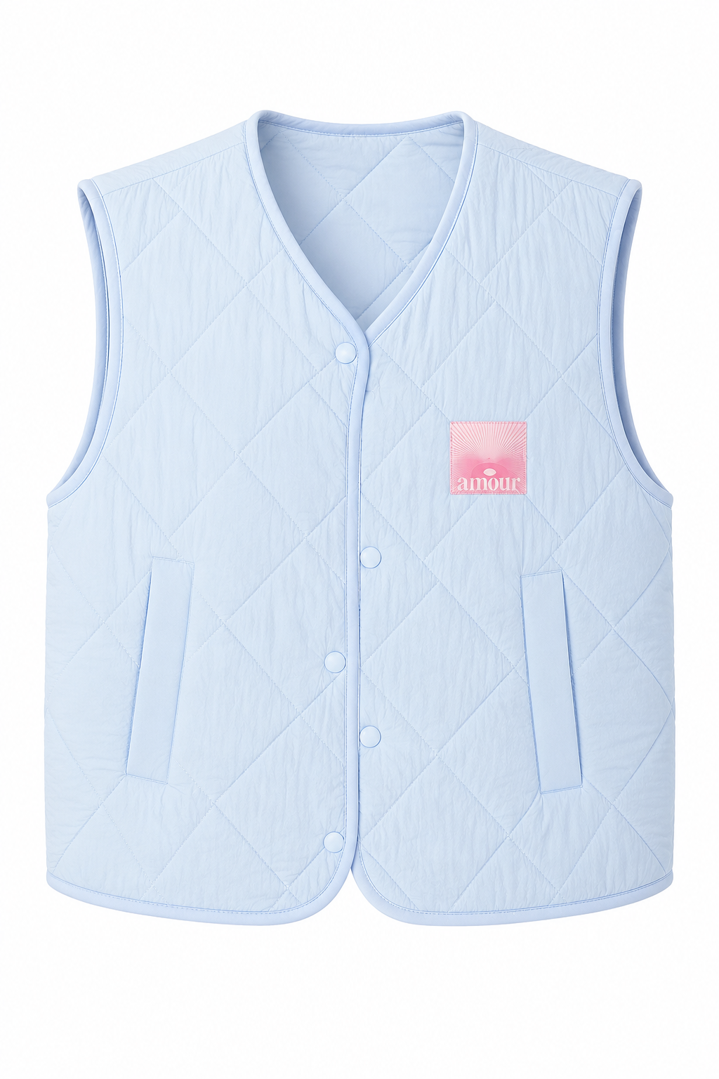 Gilet Amour/ licht blauw