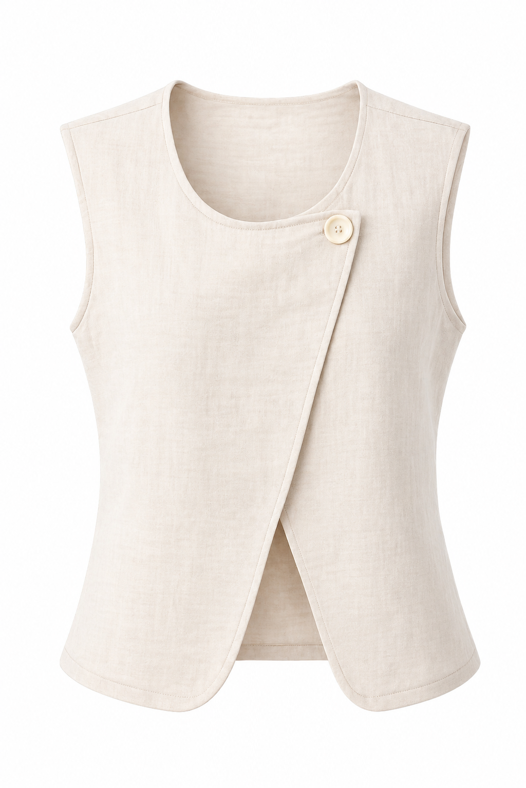 Gilet Lina Linnen/ Beige