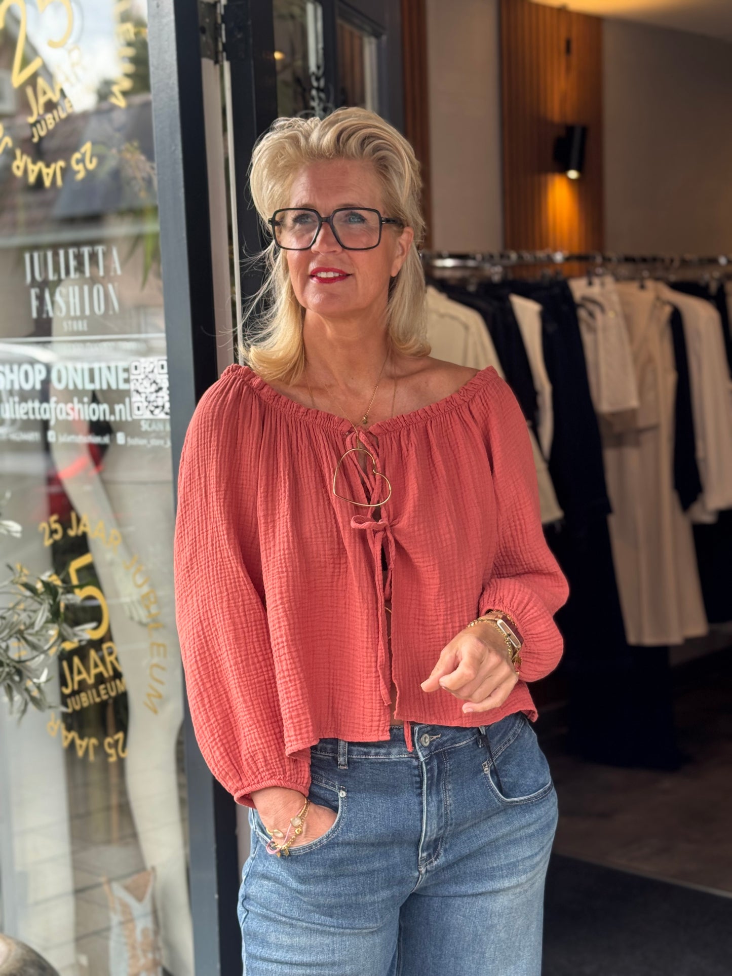 Blouse Abby/ Abricot