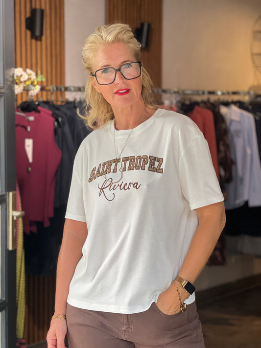 Shirt Logo/ wit