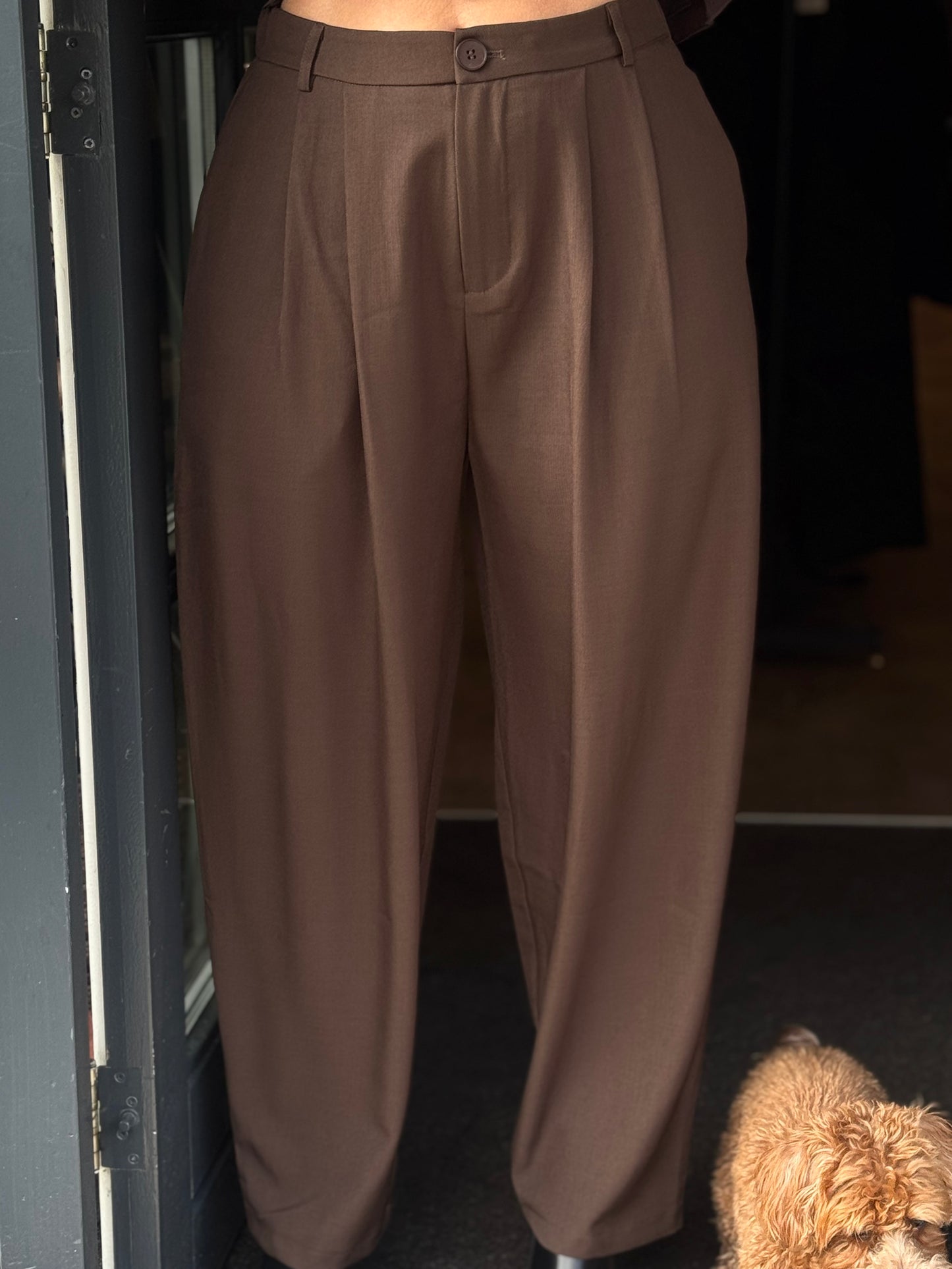 Pantalon Barrel Chic/ Bruin