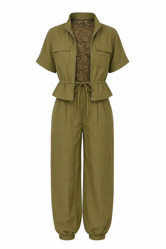 2-delig set Ambika/ Groen